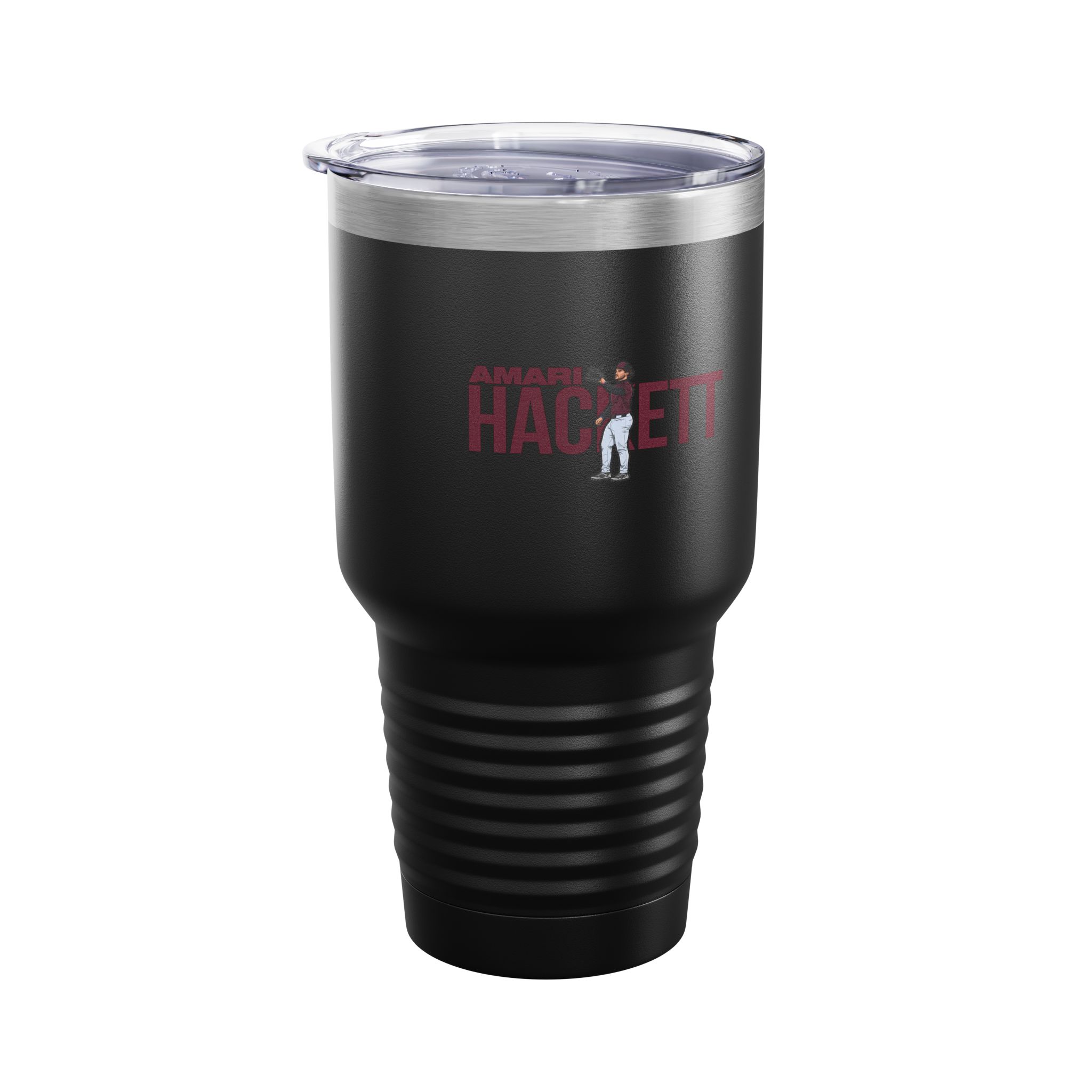 30oz Tumbler — character_player_name in Black