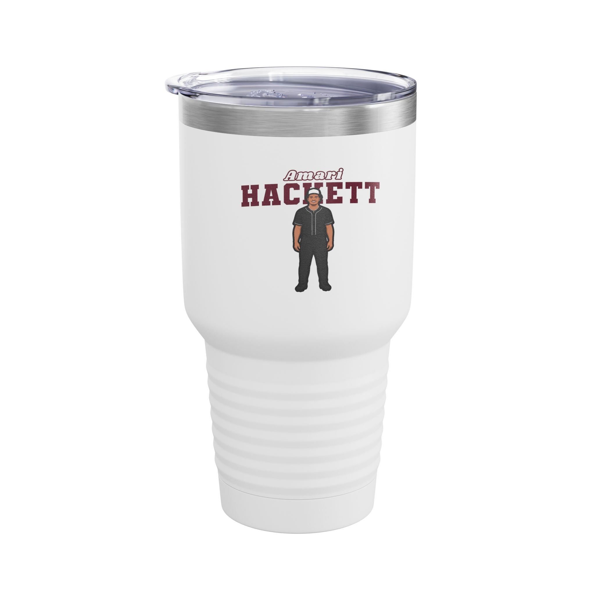 30oz Tumbler — character_name_arch in White