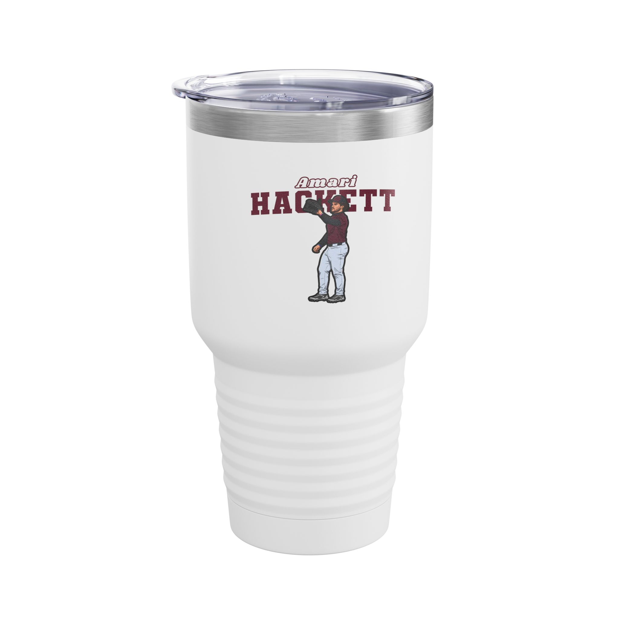 30oz Tumbler — character_name_arch in White