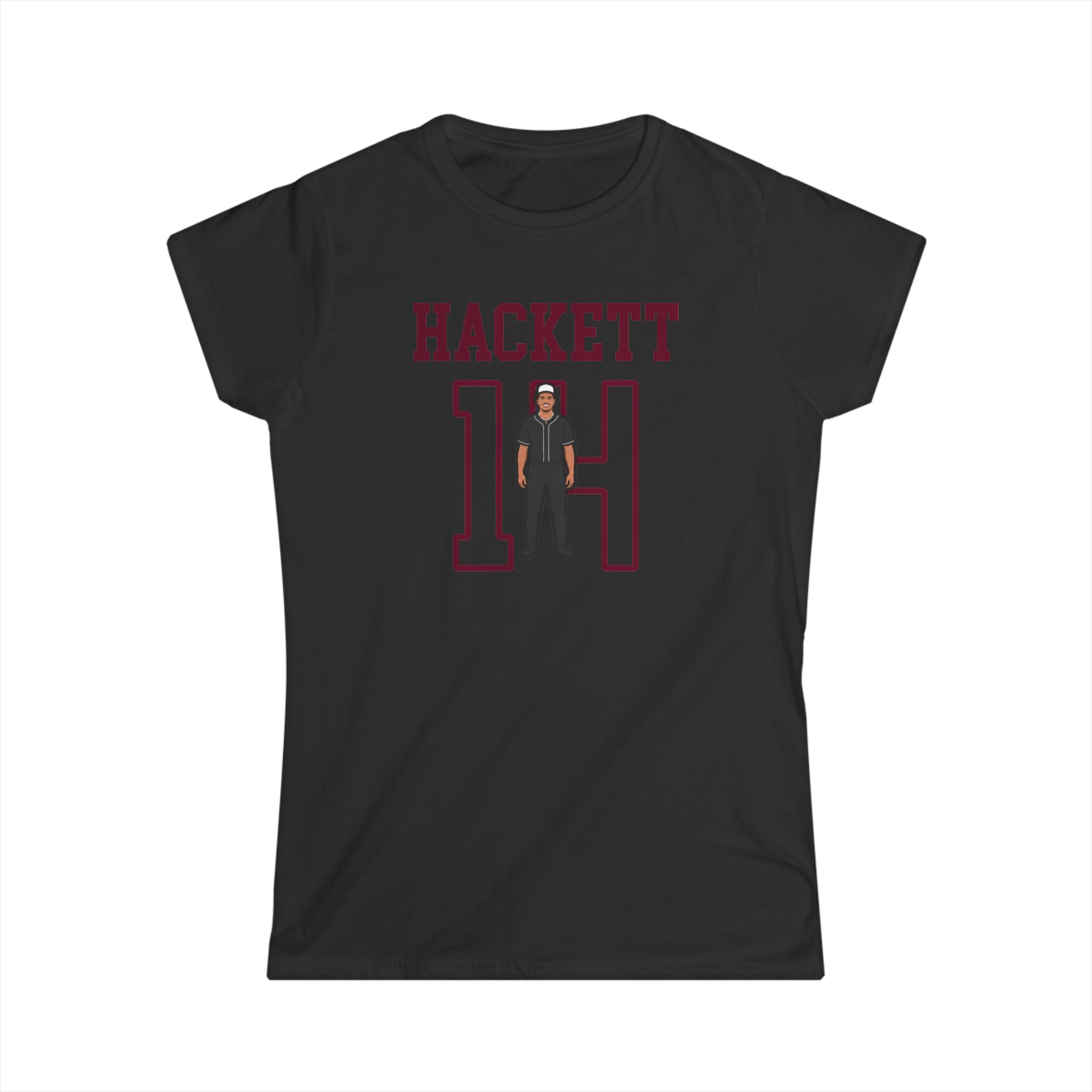 Women's Softstyle Tee — character_shirsey in Black