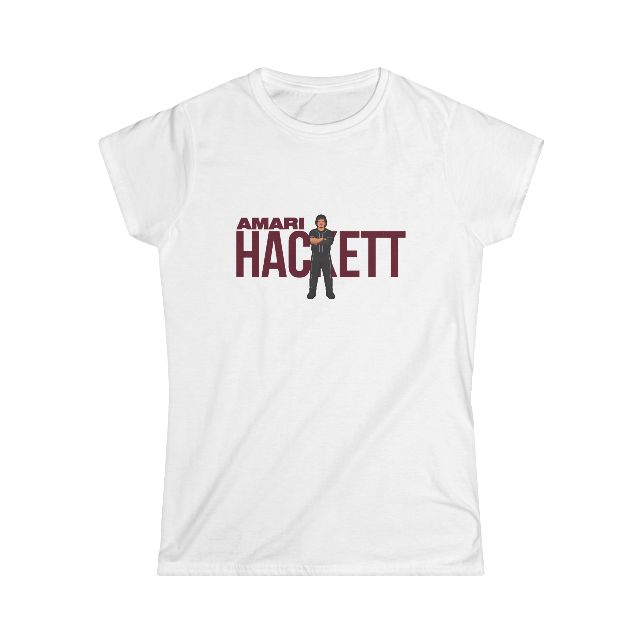 Women's Softstyle Tee — character_player_name in White