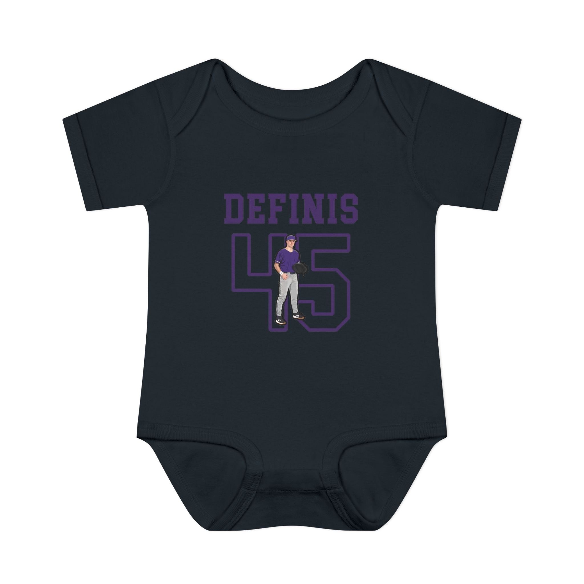 Baby Onesie — character_shirsey in Black