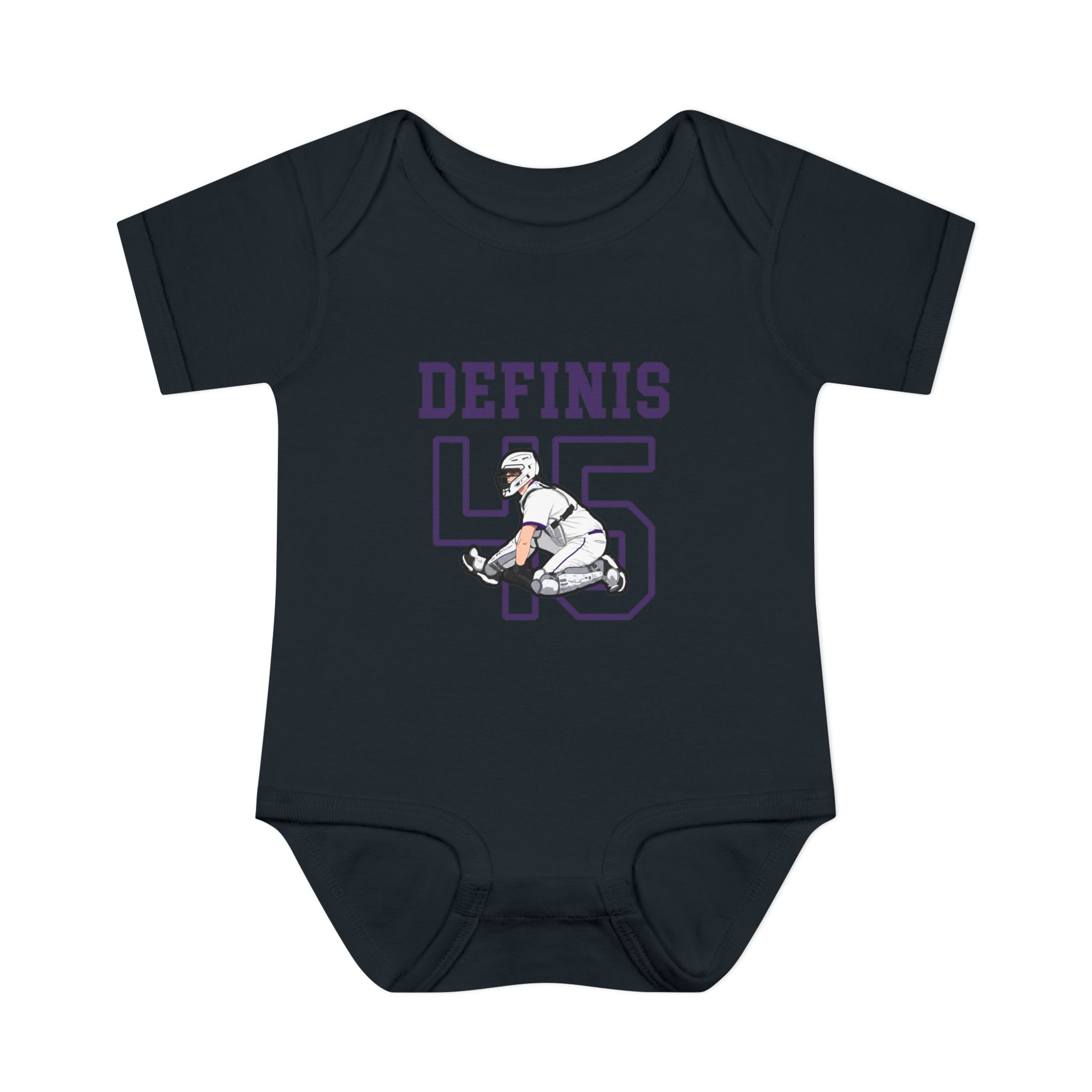 Baby Onesie — character_shirsey in Black