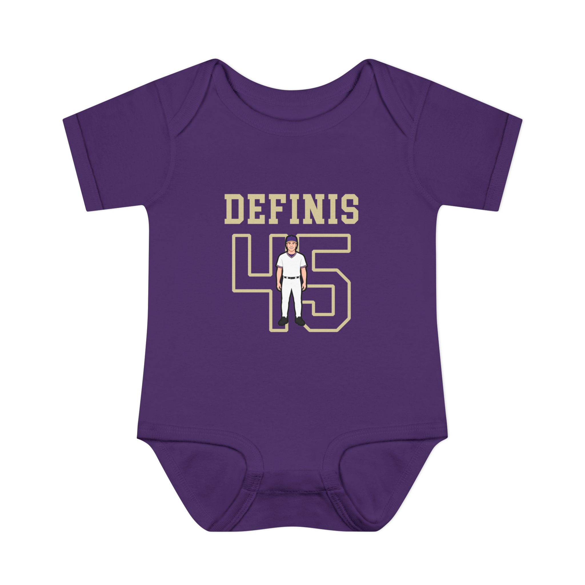 Baby Onesie — character_shirsey in Purple