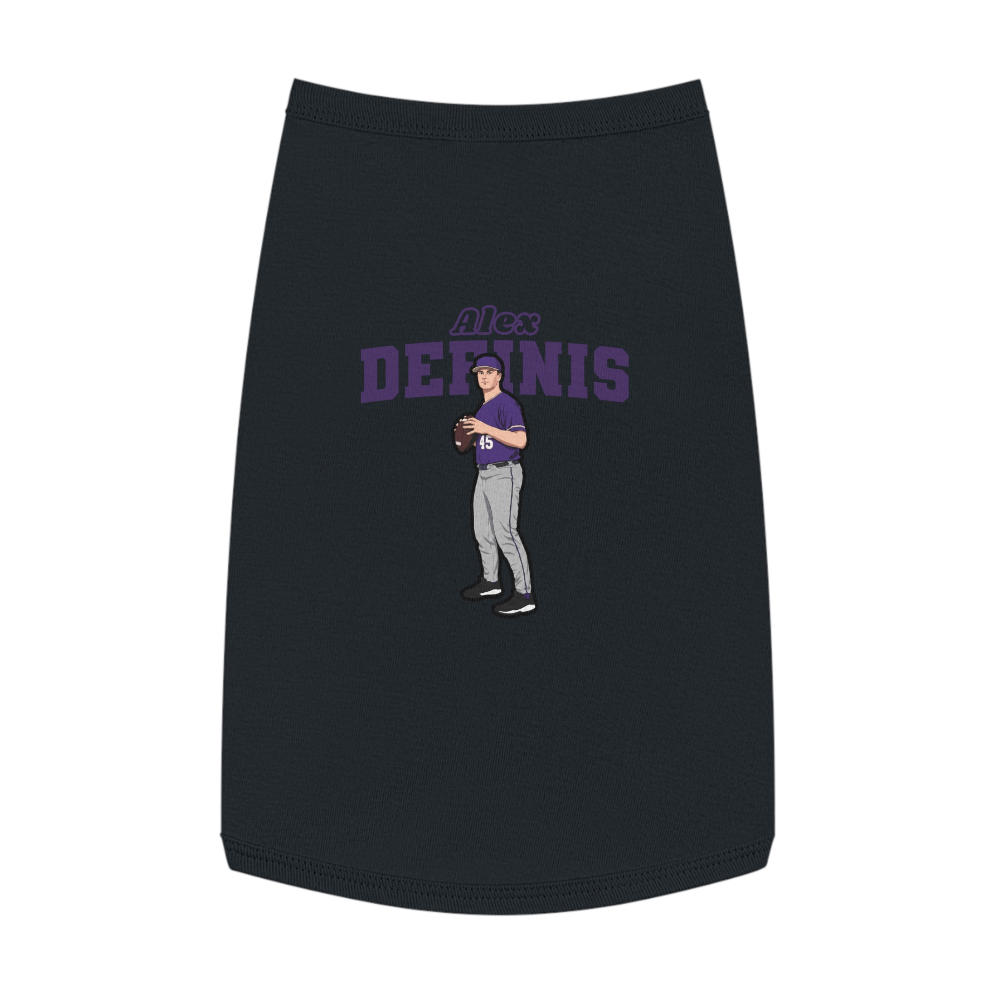 Pet Tank Top — character_name_arch in White