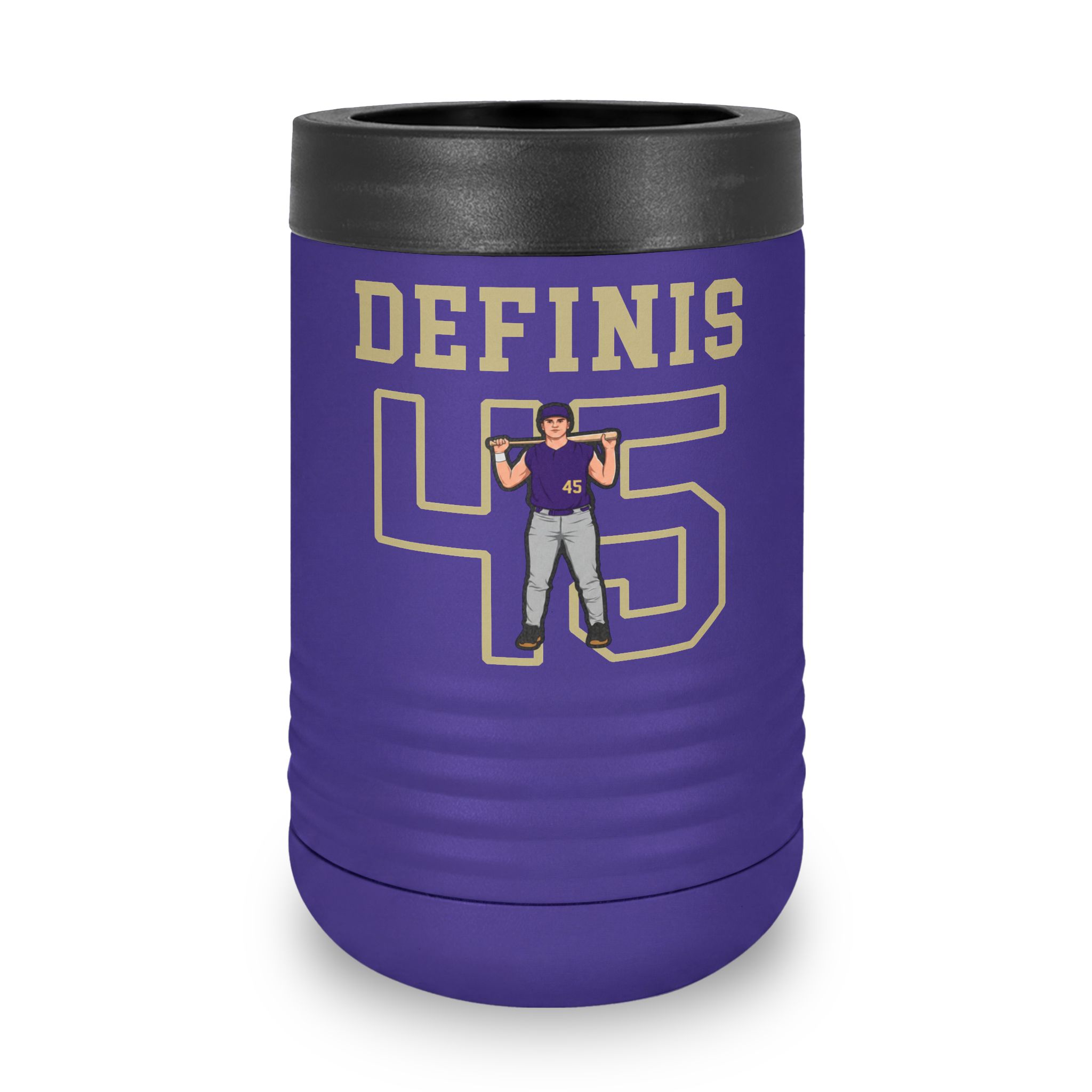 Stainless Can Cooler — character_shirsey in Purple
