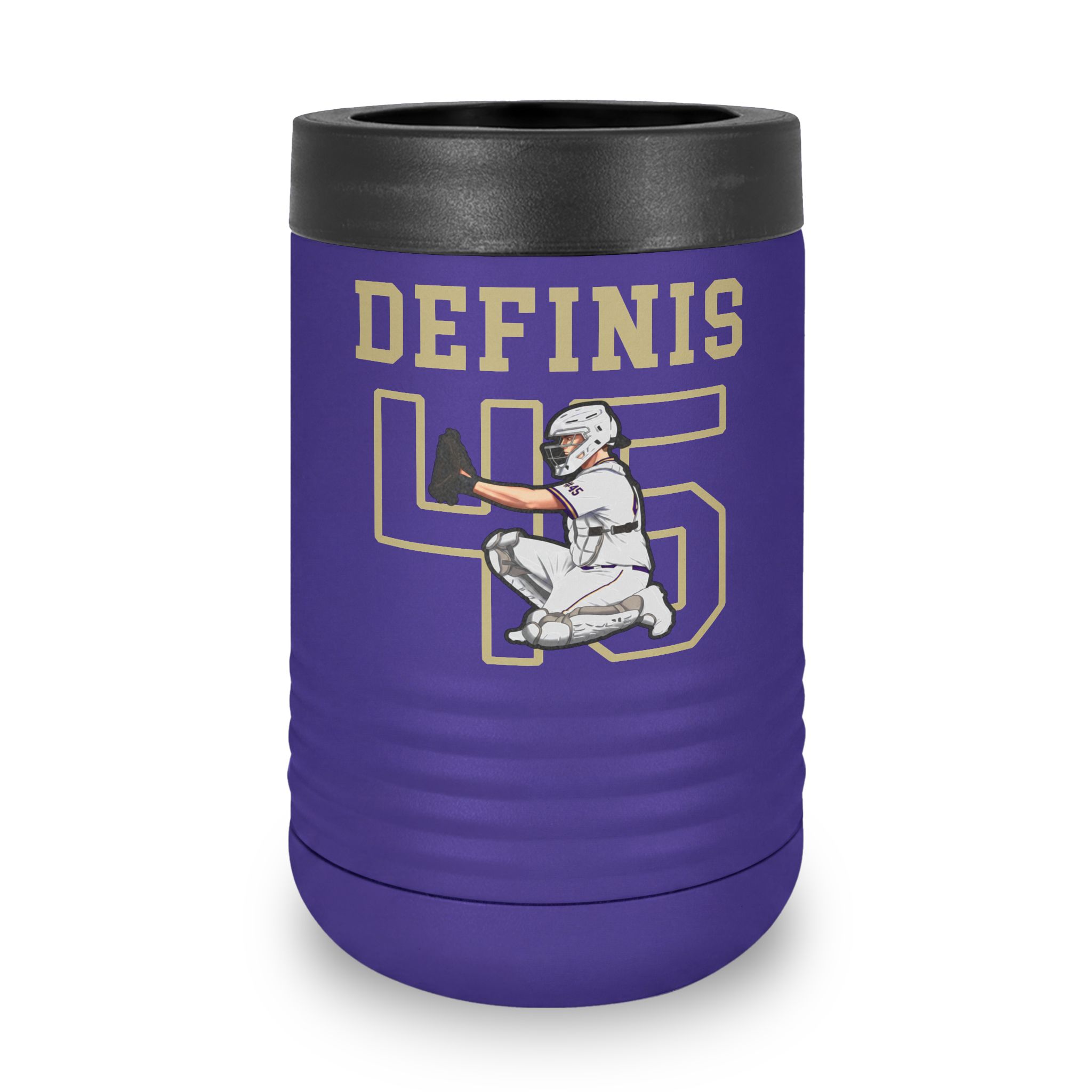 Stainless Can Cooler — character_shirsey in Purple