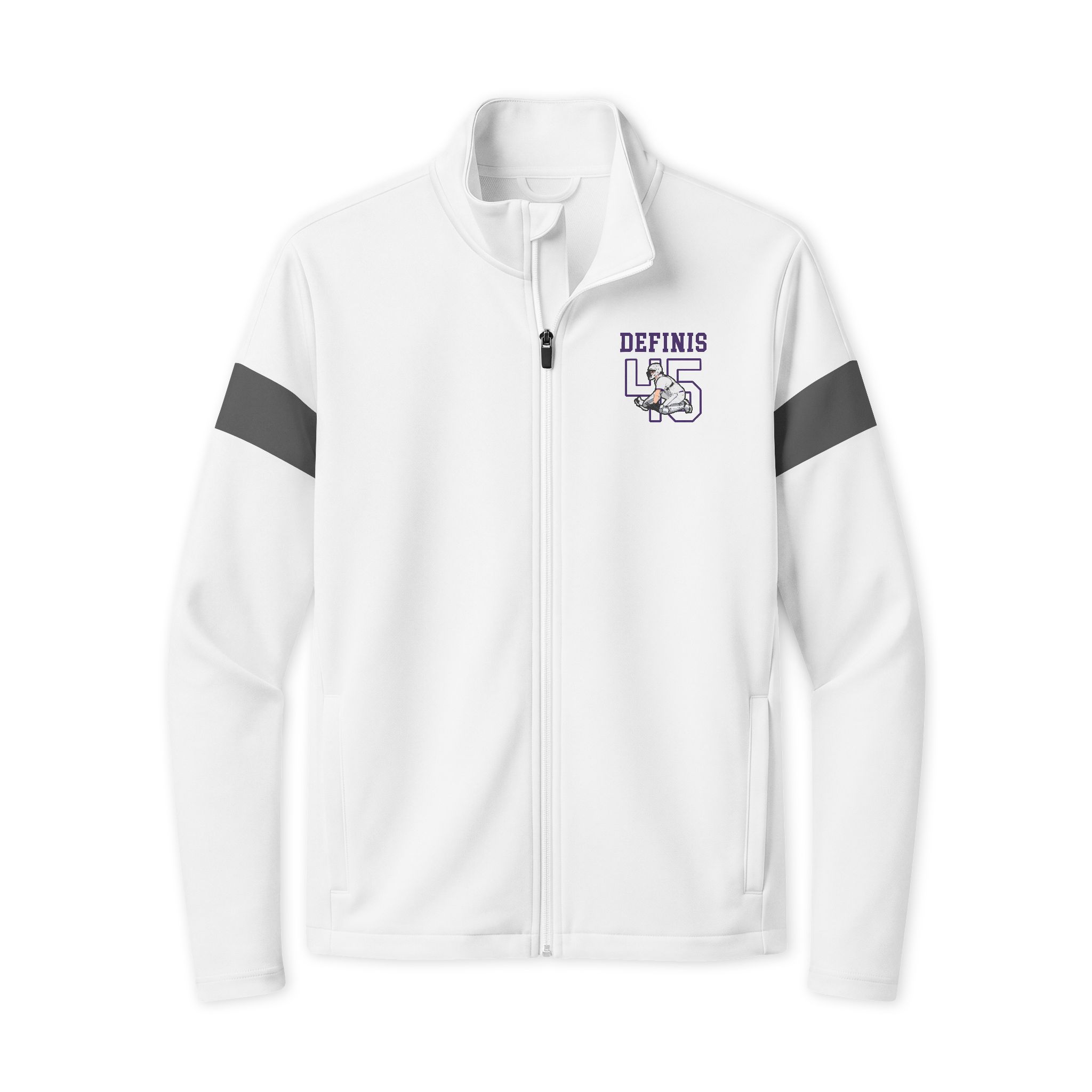 Travel Full-Zip Jacket — character_shirsey in White/ Iron Grey