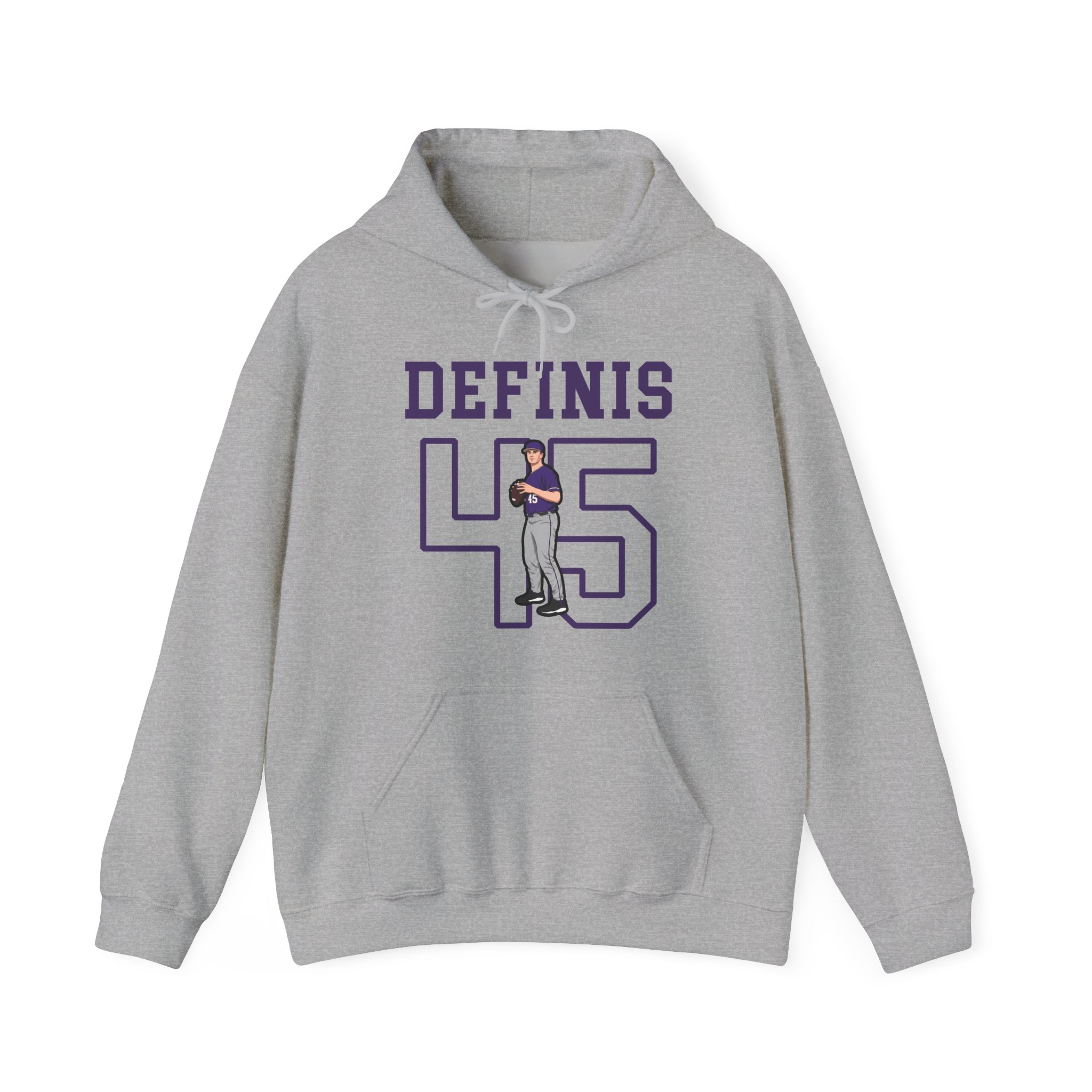 Hoodie — character_shirsey in Grey