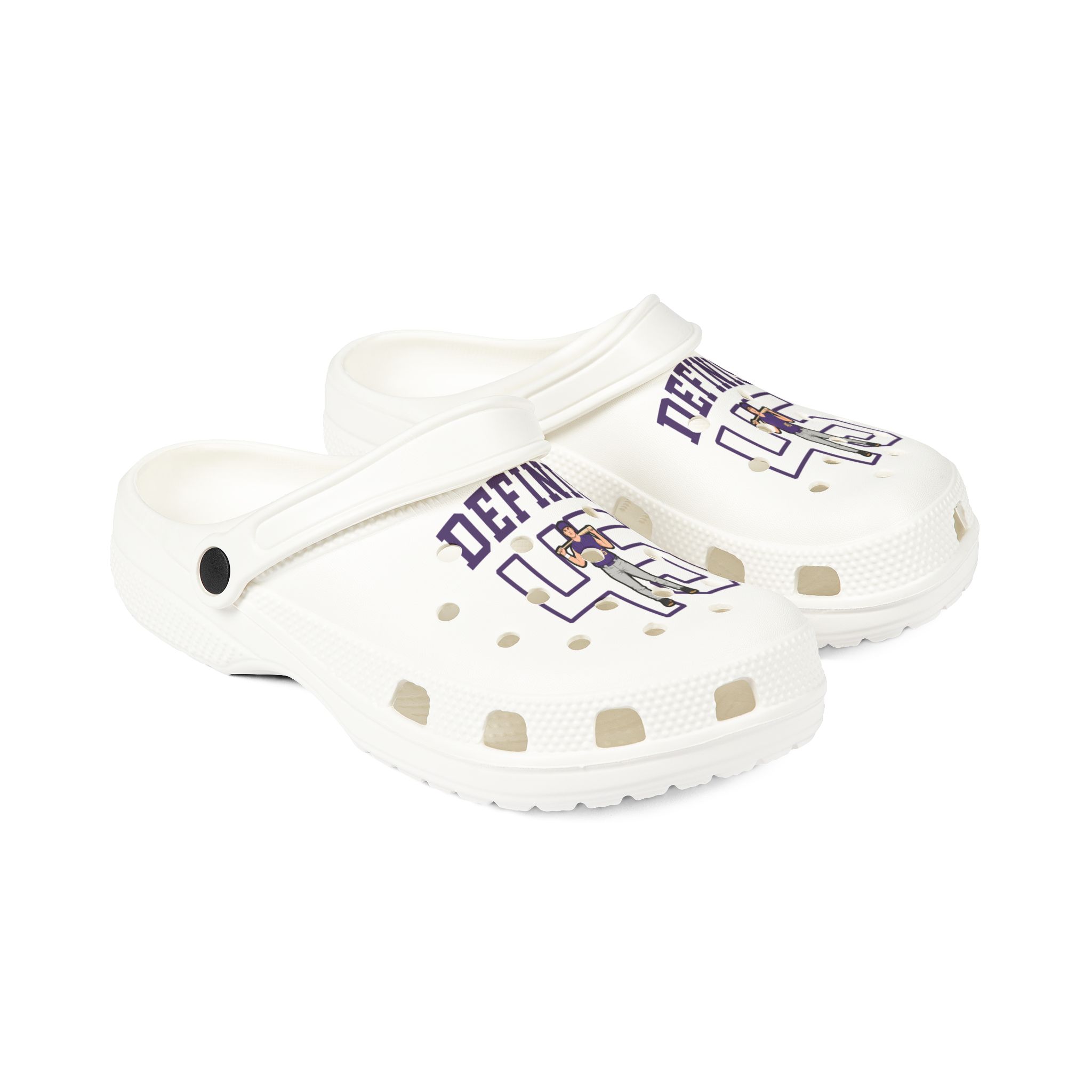 Rubber Clogs — character_shirsey in White