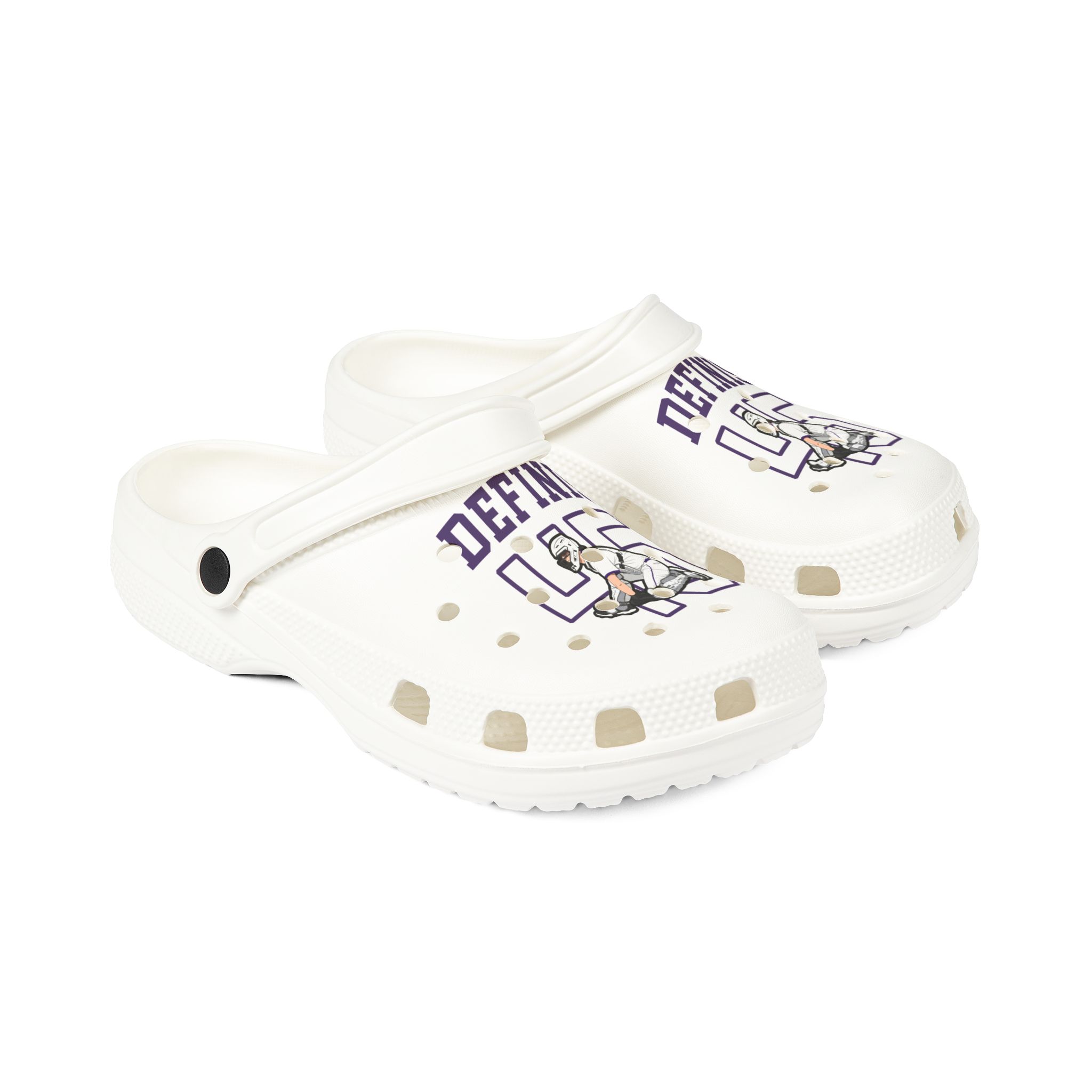 Rubber Clogs — character_shirsey in White