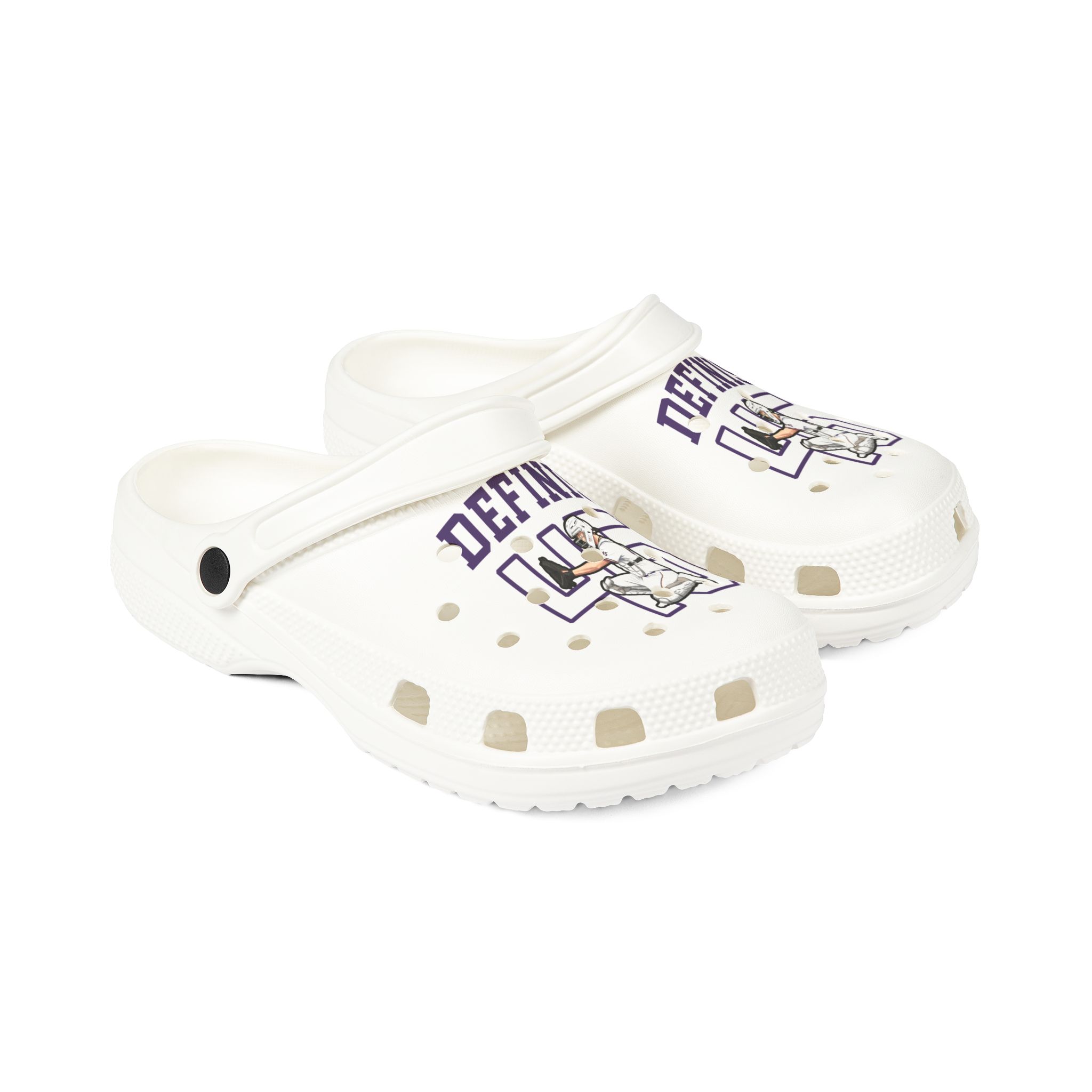 Rubber Clogs — character_shirsey in White
