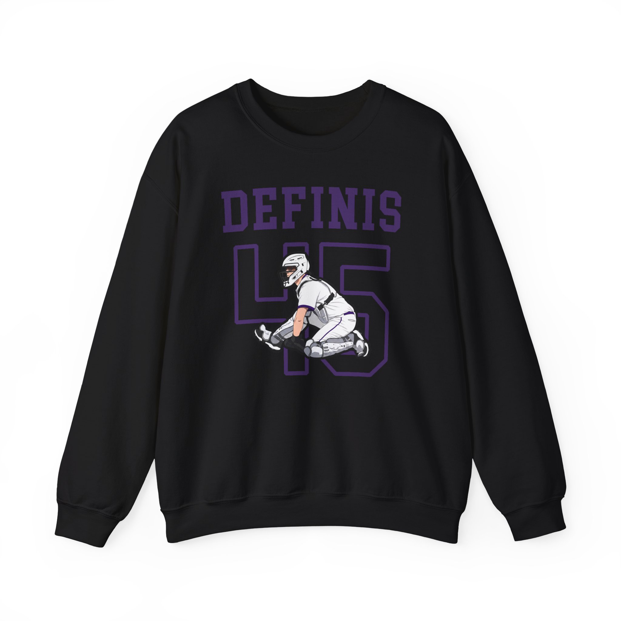 Crewneck Sweatshirt — character_shirsey in Black