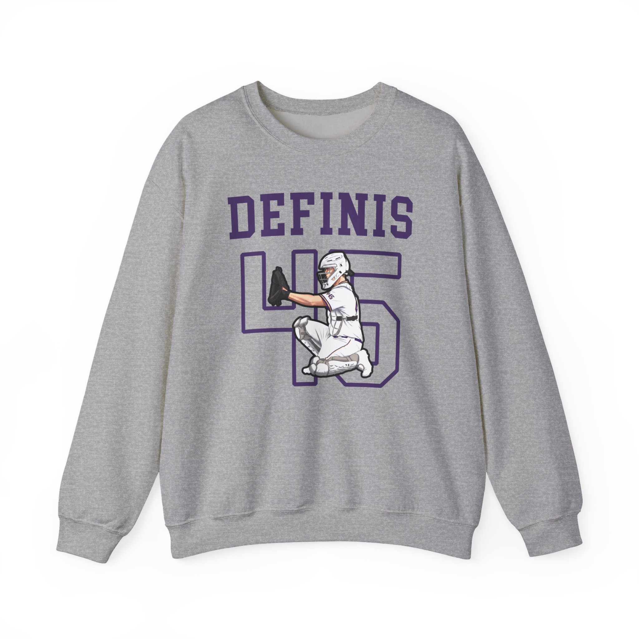 Crewneck Sweatshirt — character_shirsey in Grey