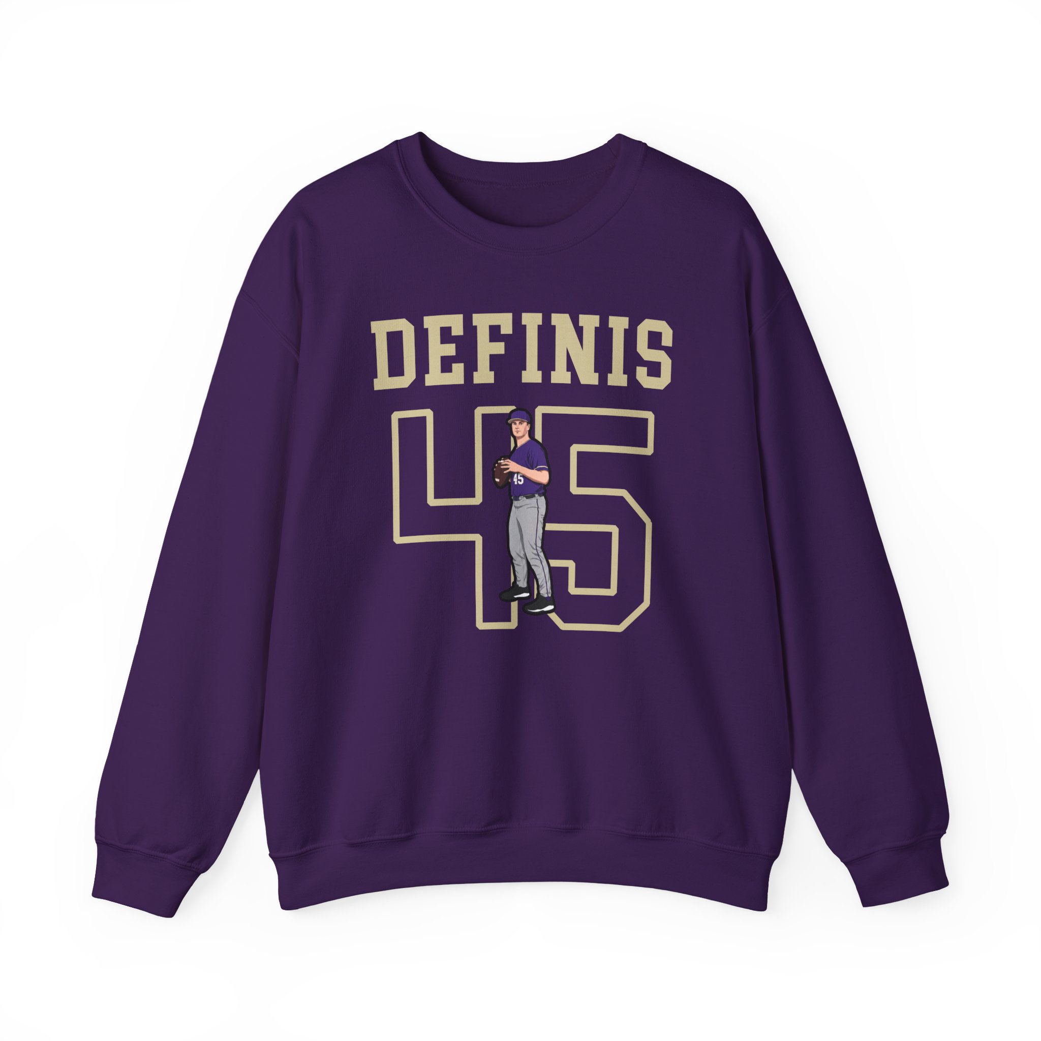 Crewneck Sweatshirt — character_shirsey in Purple