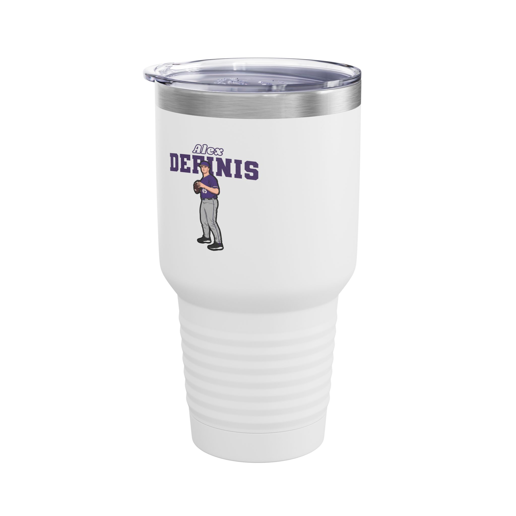 30oz Tumbler — character_name_arch in White