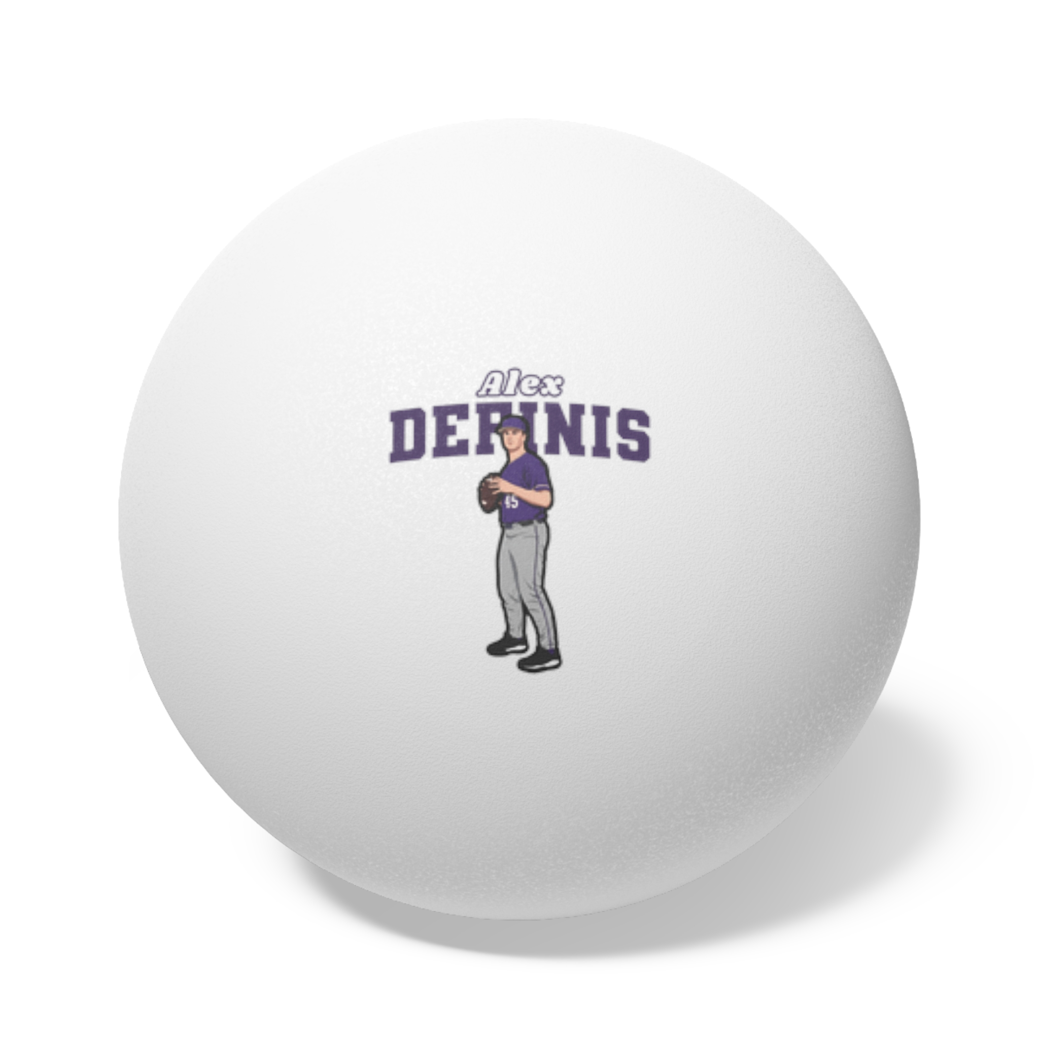 Ping Pong Balls, 6 pcs — character_name_arch in White