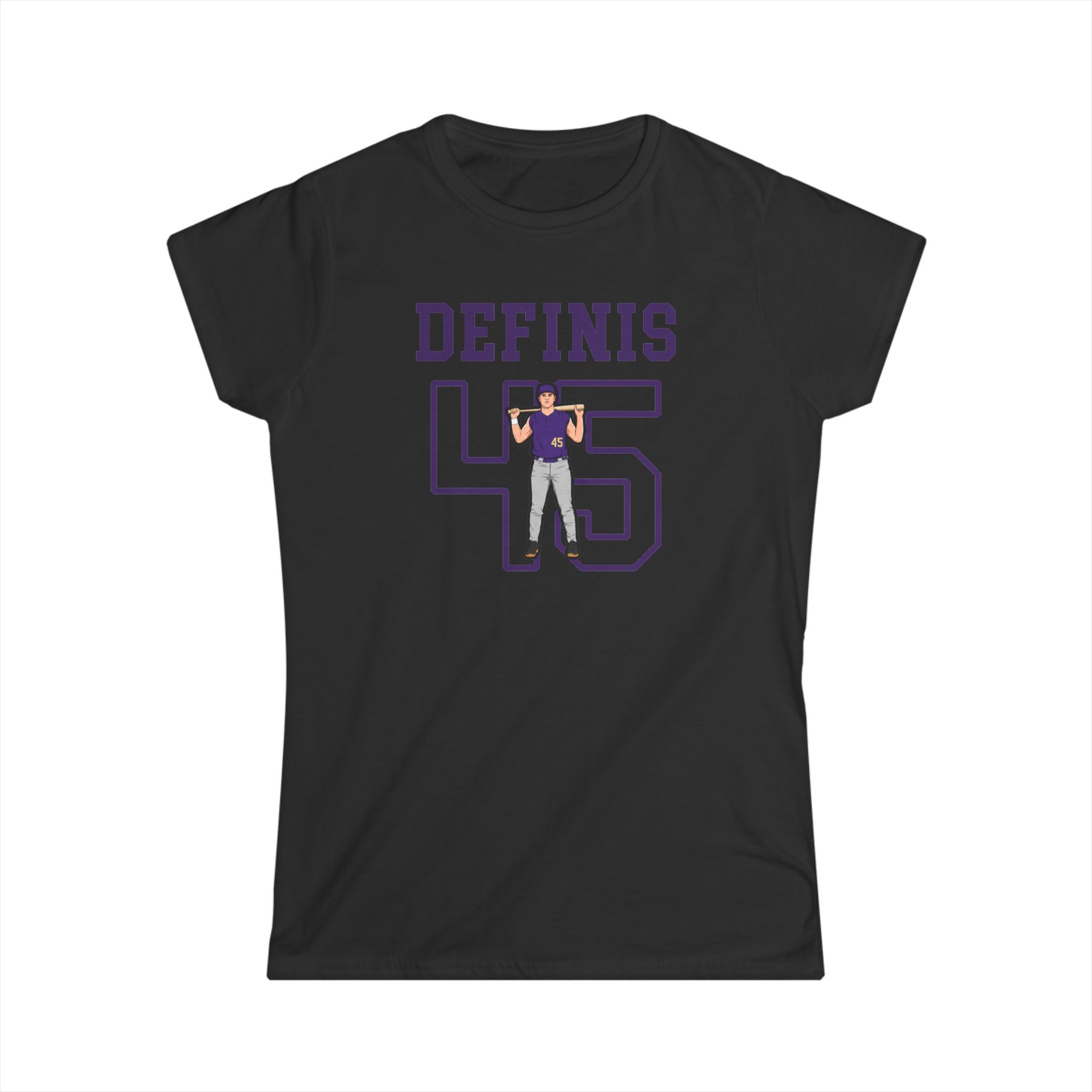 Women's Softstyle Tee — character_shirsey in Black