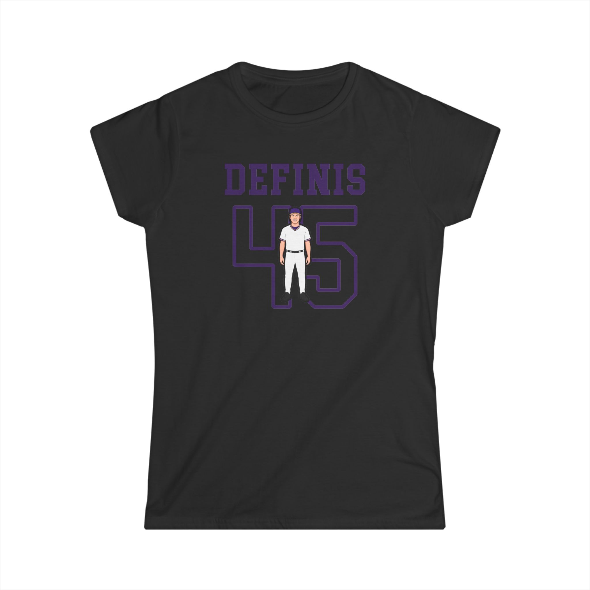 Women's Softstyle Tee — character_shirsey in Black