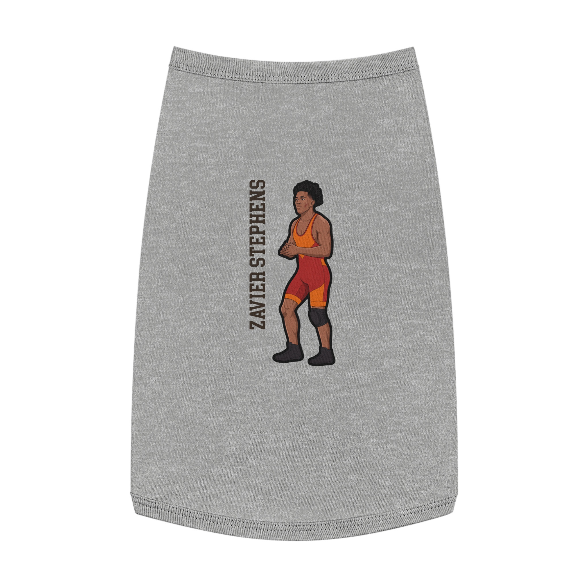 Pet Tank Top — character_name_vertical in White