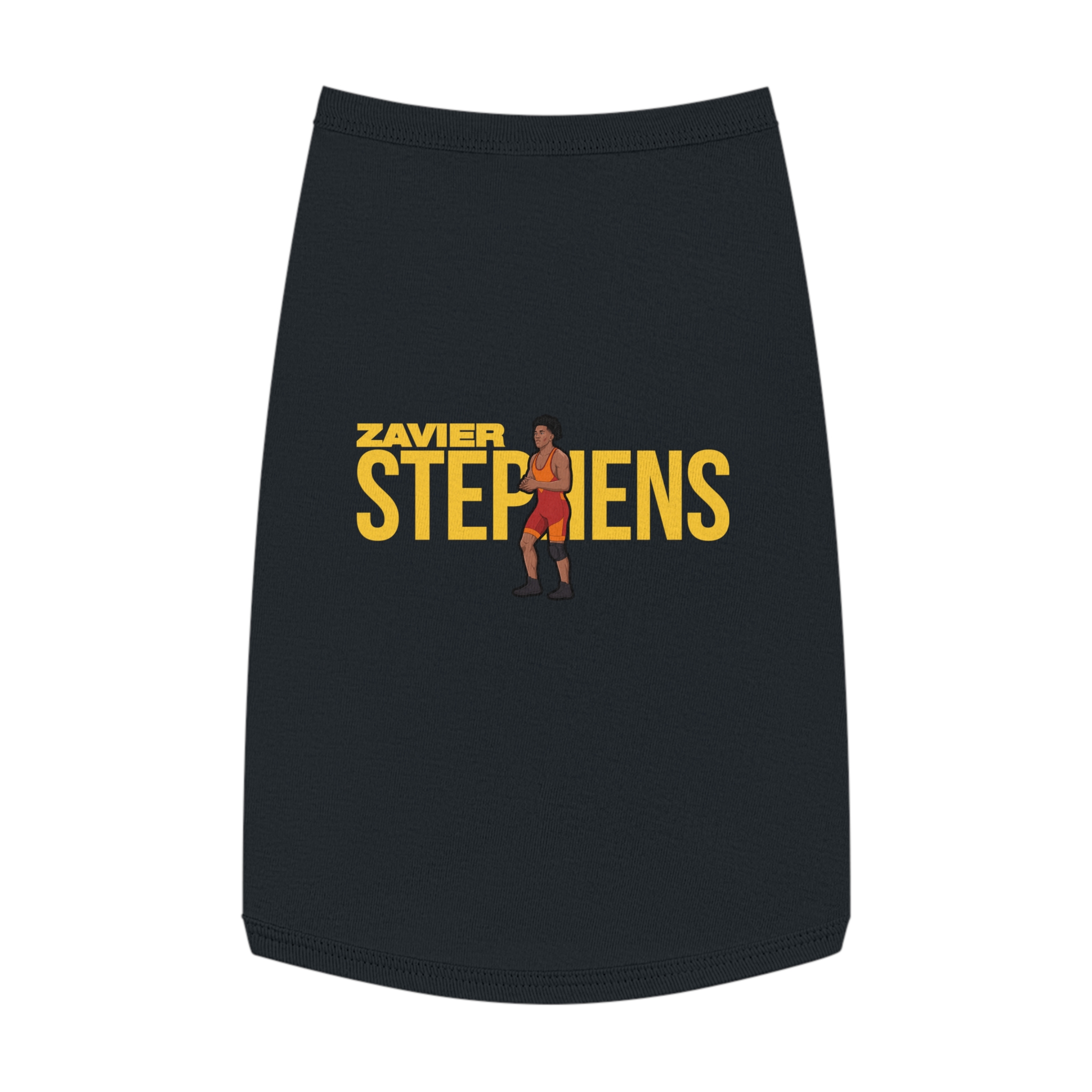 Pet Tank Top — character_player_name in Black