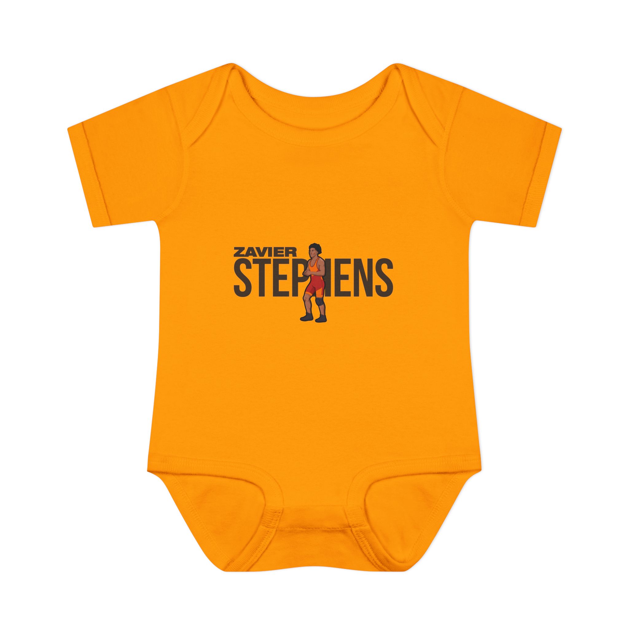Baby Onesie — character_player_name in Gold