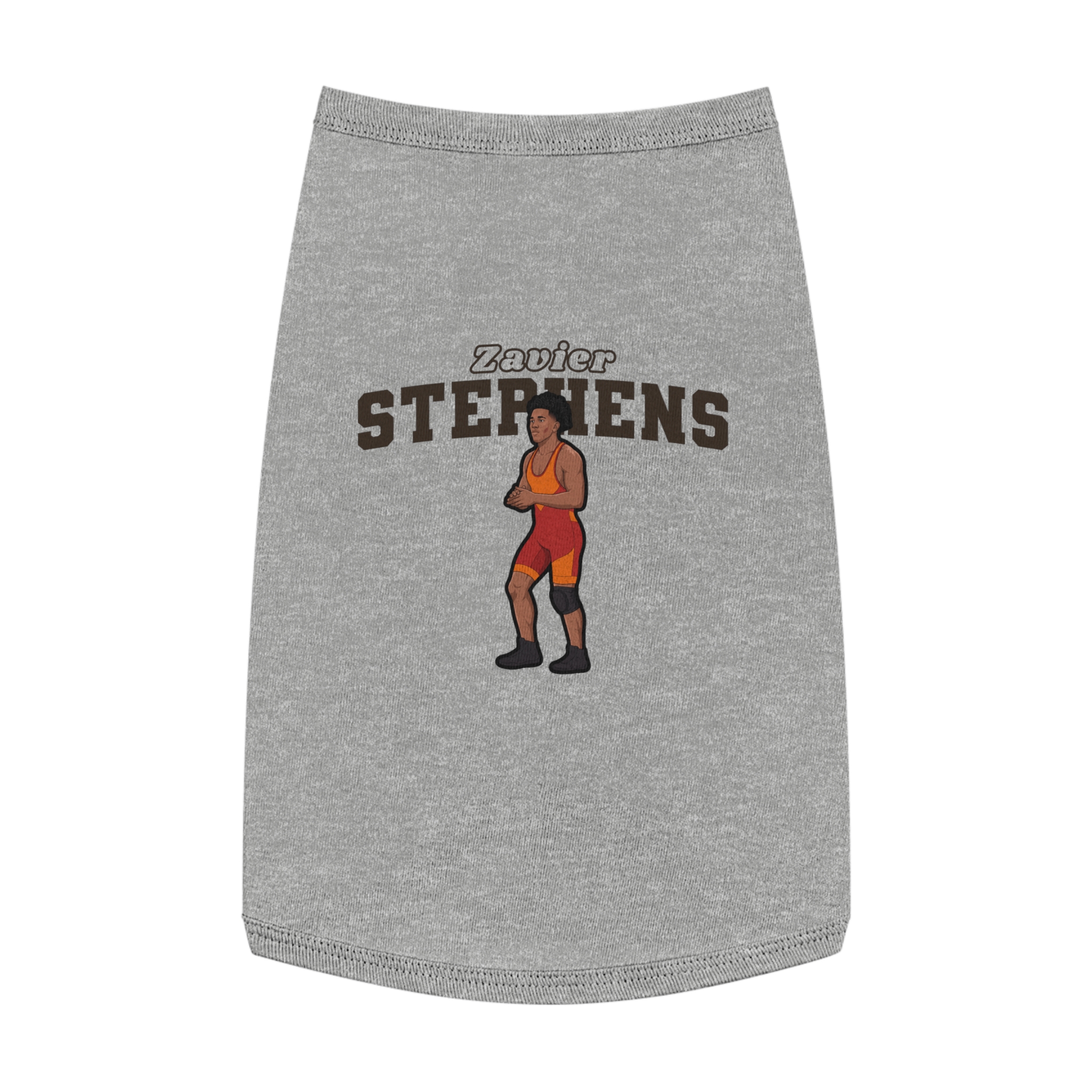 Pet Tank Top — character_name_arch in White
