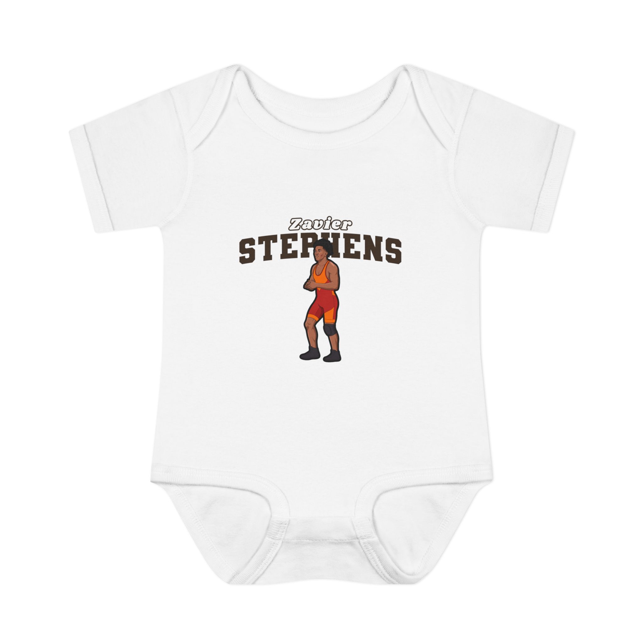 Baby Onesie — character_name_arch in White