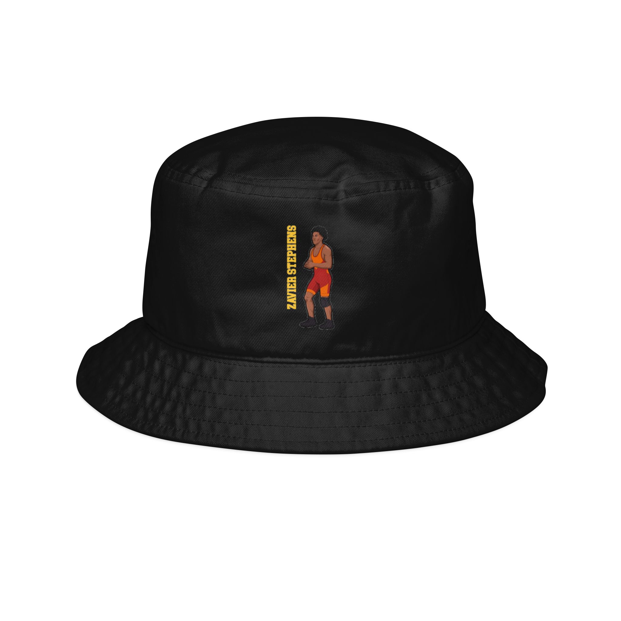 Bucket Hat — character_name_vertical in Black