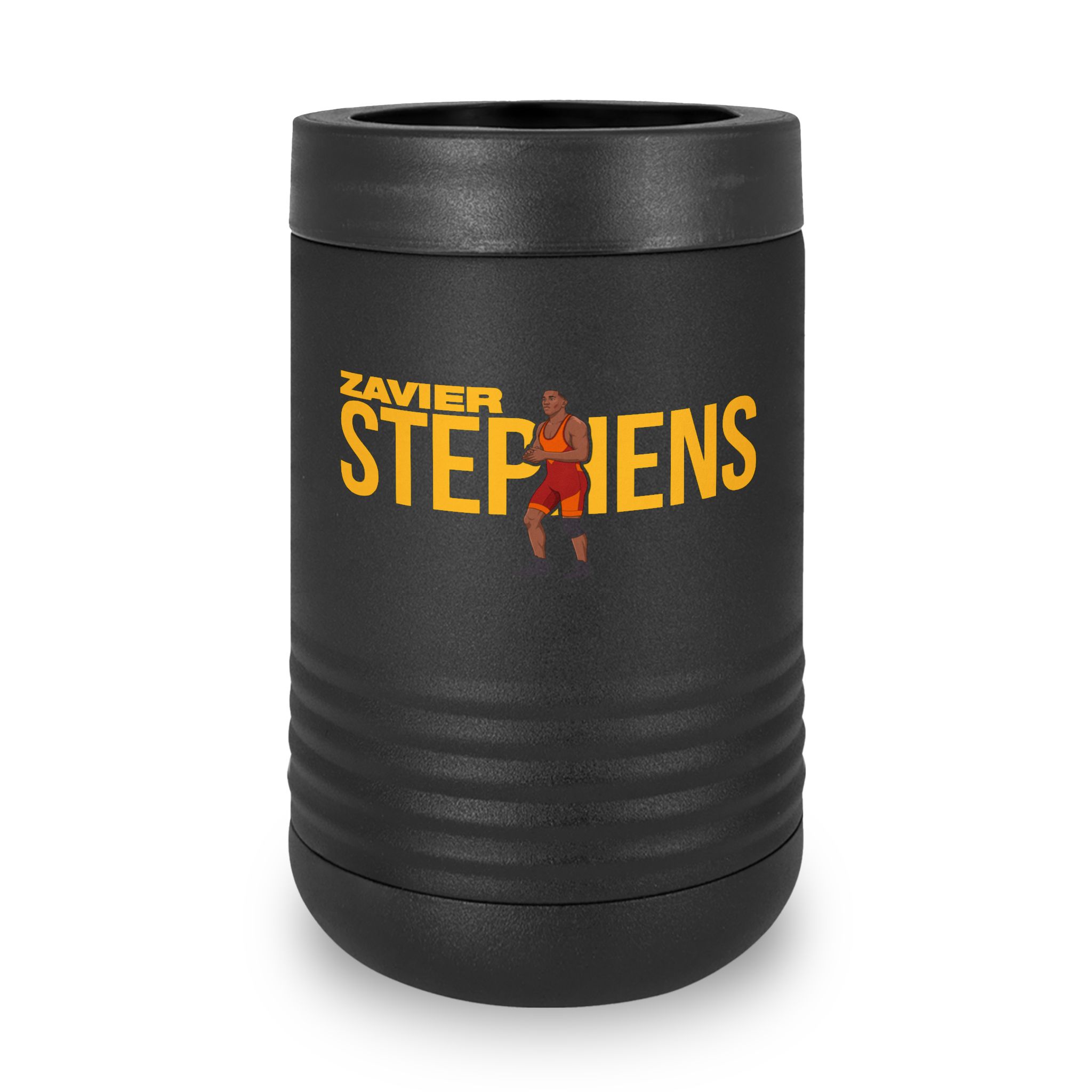 Stainless Can Cooler — character_player_name in Black