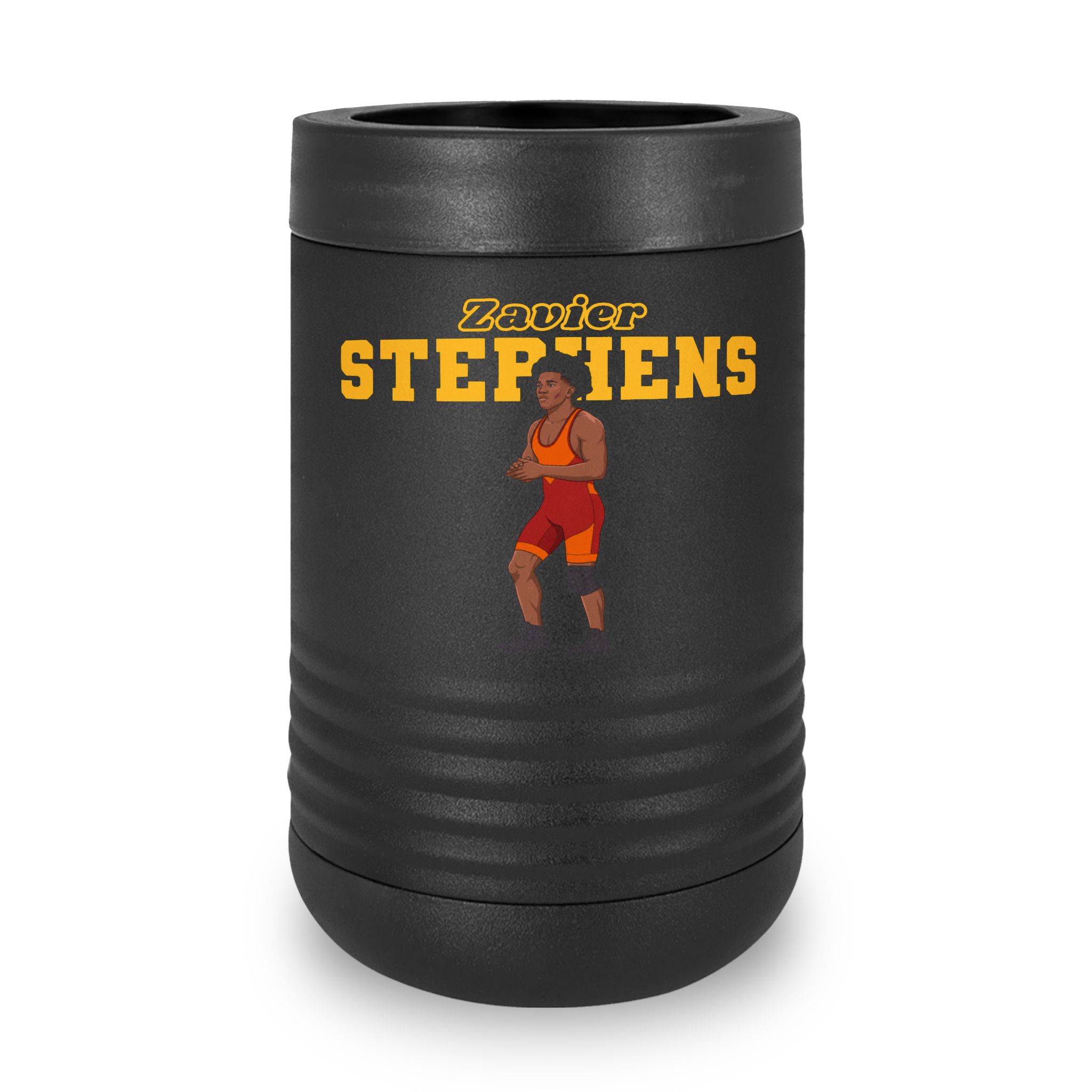 Stainless Can Cooler — character_name_arch in Black