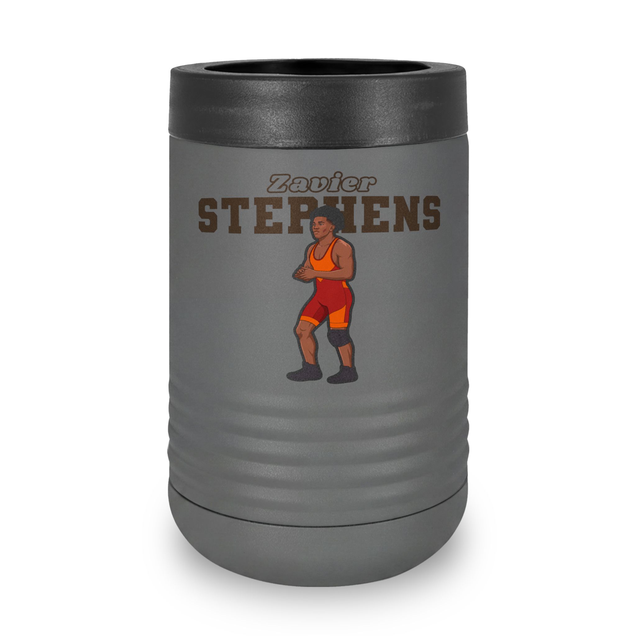 Stainless Can Cooler — character_name_arch in Grey