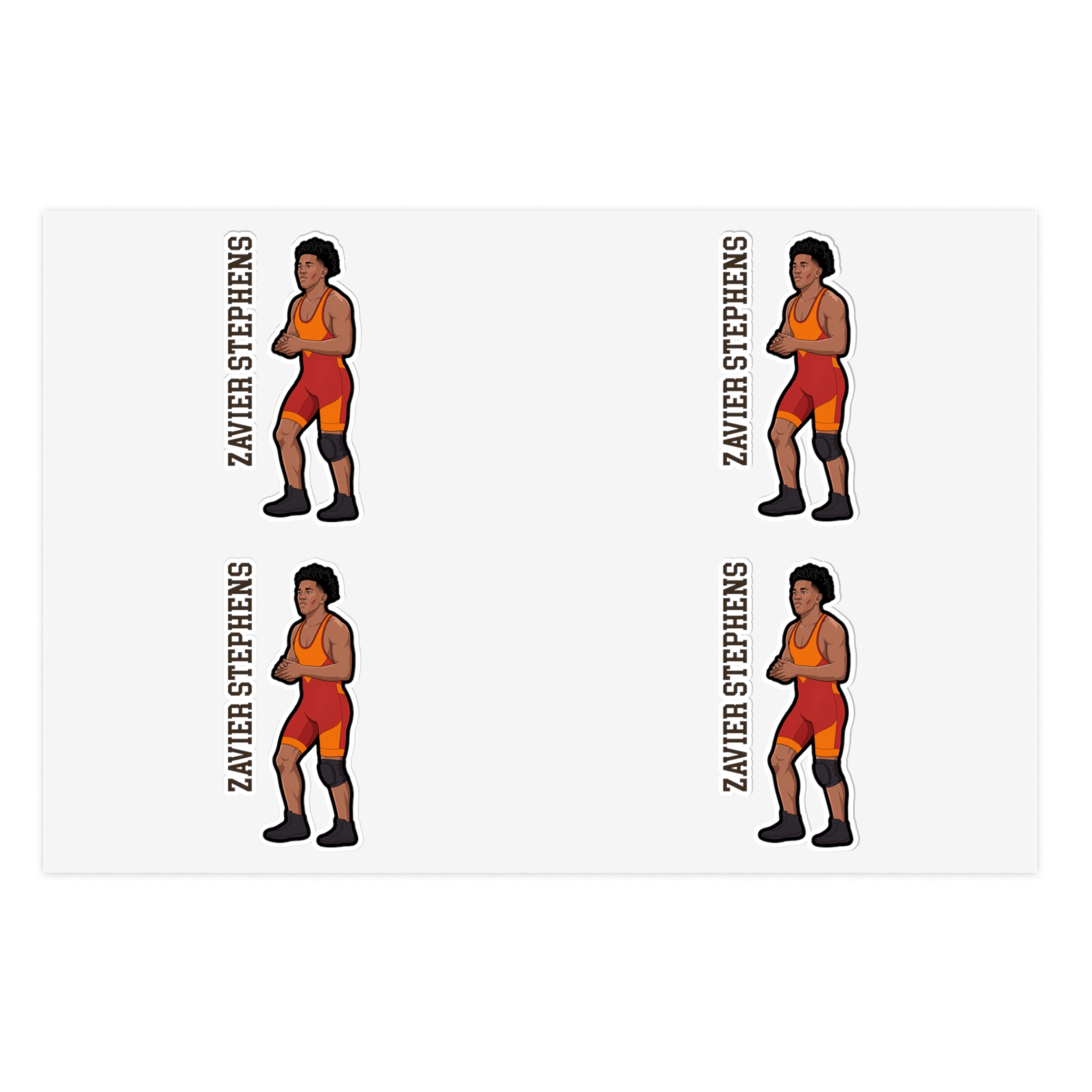 Sticker Sheet — character_name_vertical in Classic