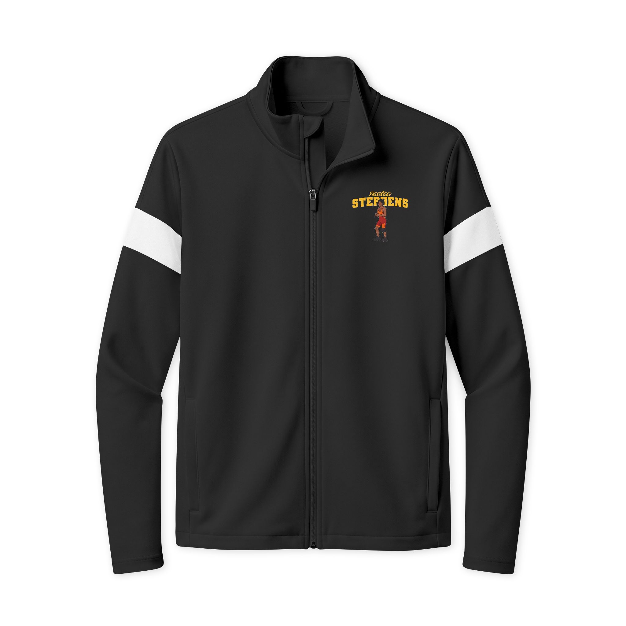 Travel Full-Zip Jacket — character_name_arch in Black/ White