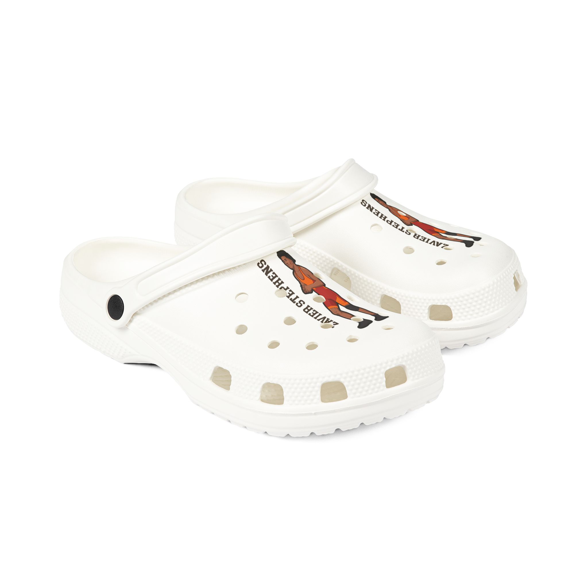 Rubber Clogs — character_name_vertical in White