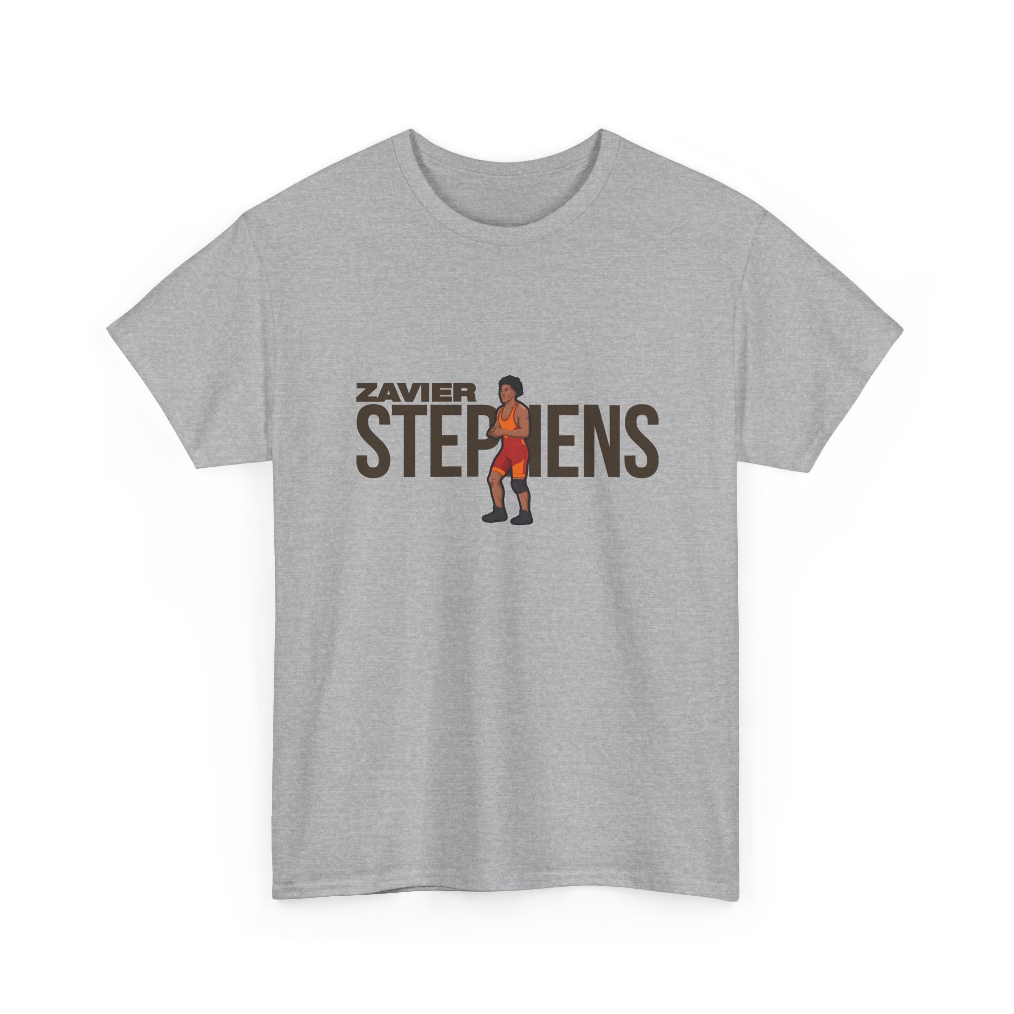 Tee — character_player_name in Grey