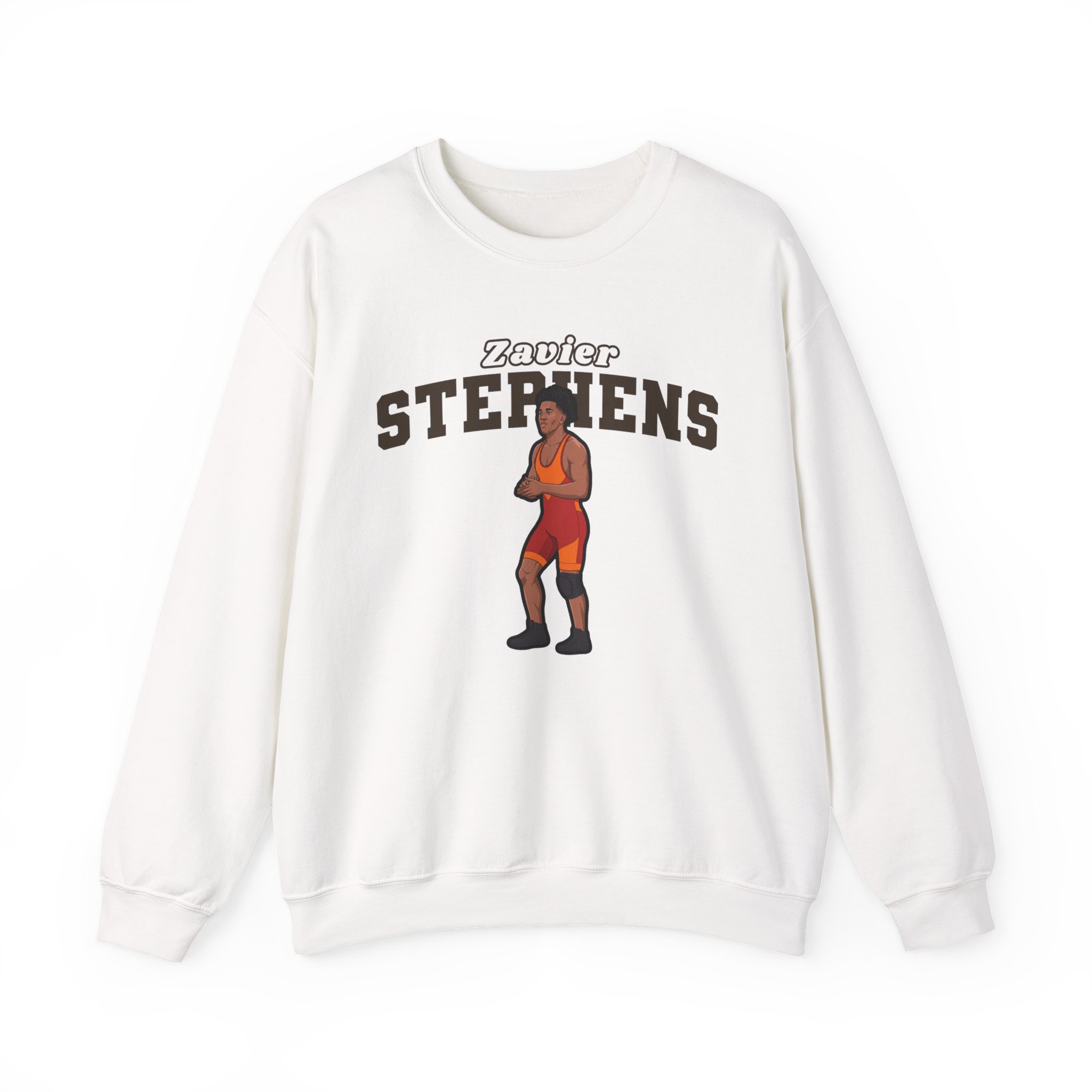 Crewneck Sweatshirt — character_name_arch in White