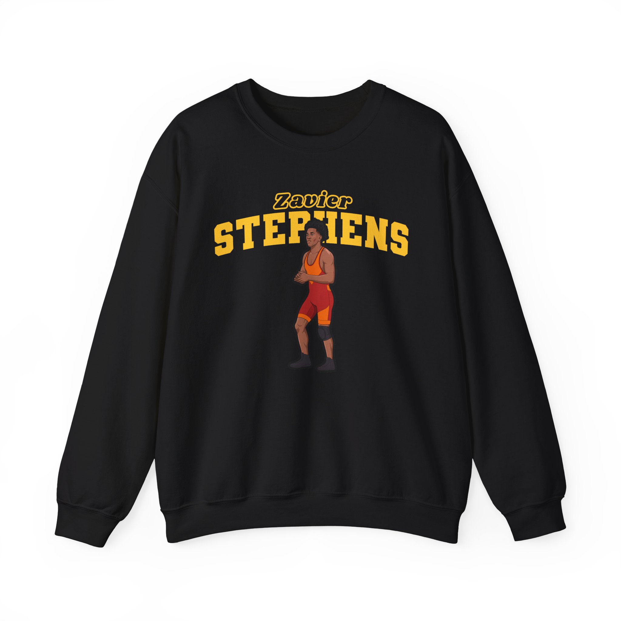 Crewneck Sweatshirt — character_name_arch in Black