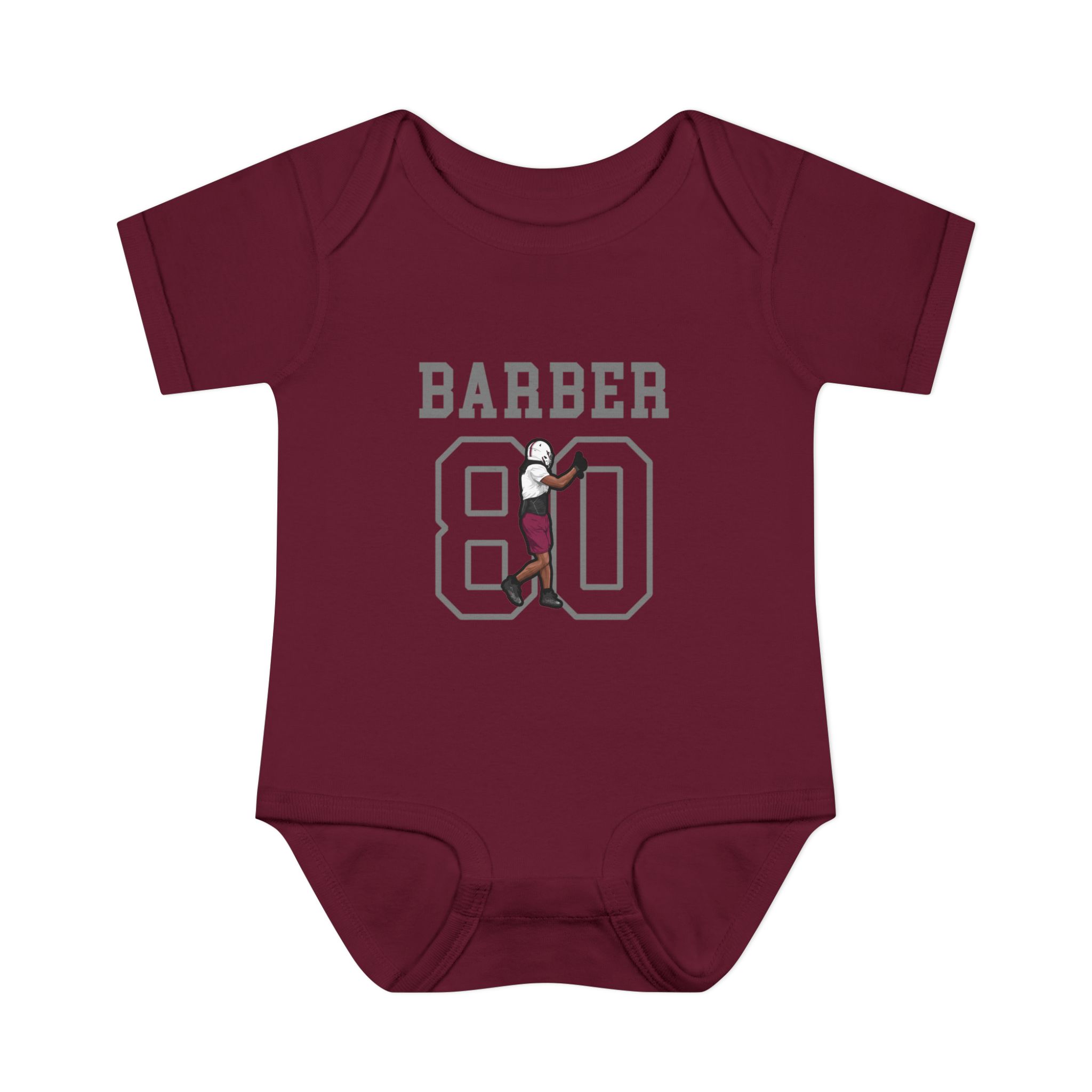 Baby Onesie — character_shirsey in Maroon