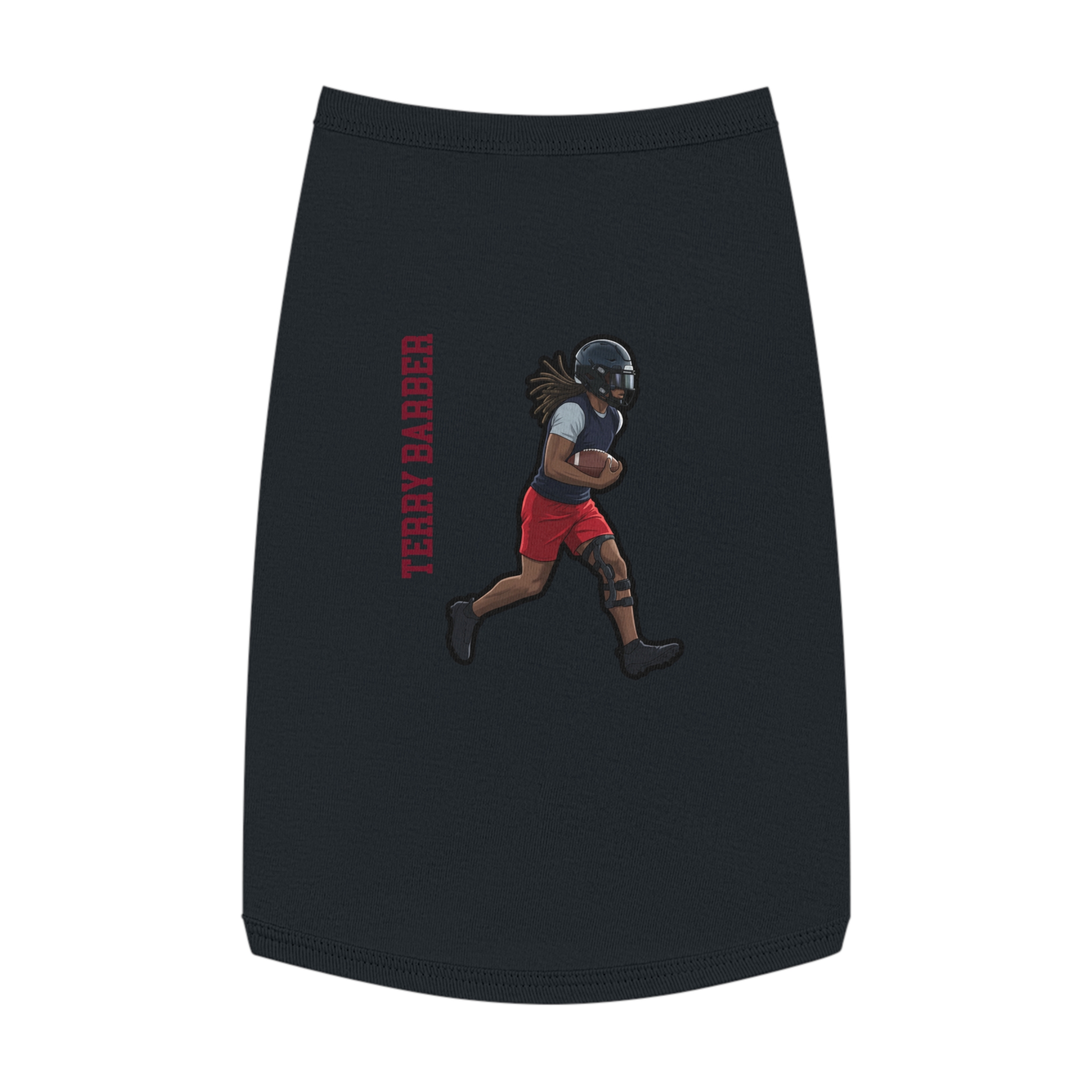 Pet Tank Top — character_name_vertical in White