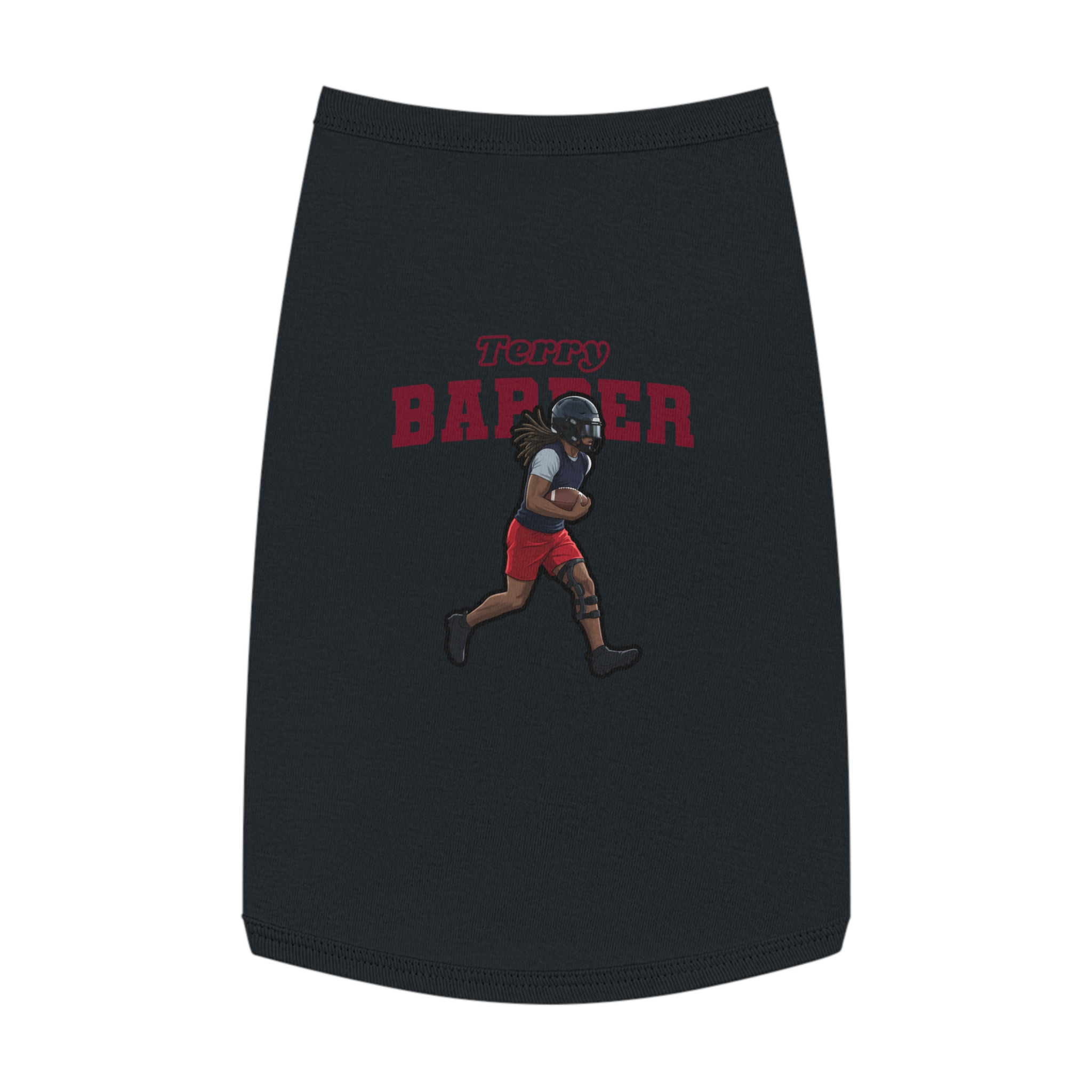 Pet Tank Top — character_name_arch in Black
