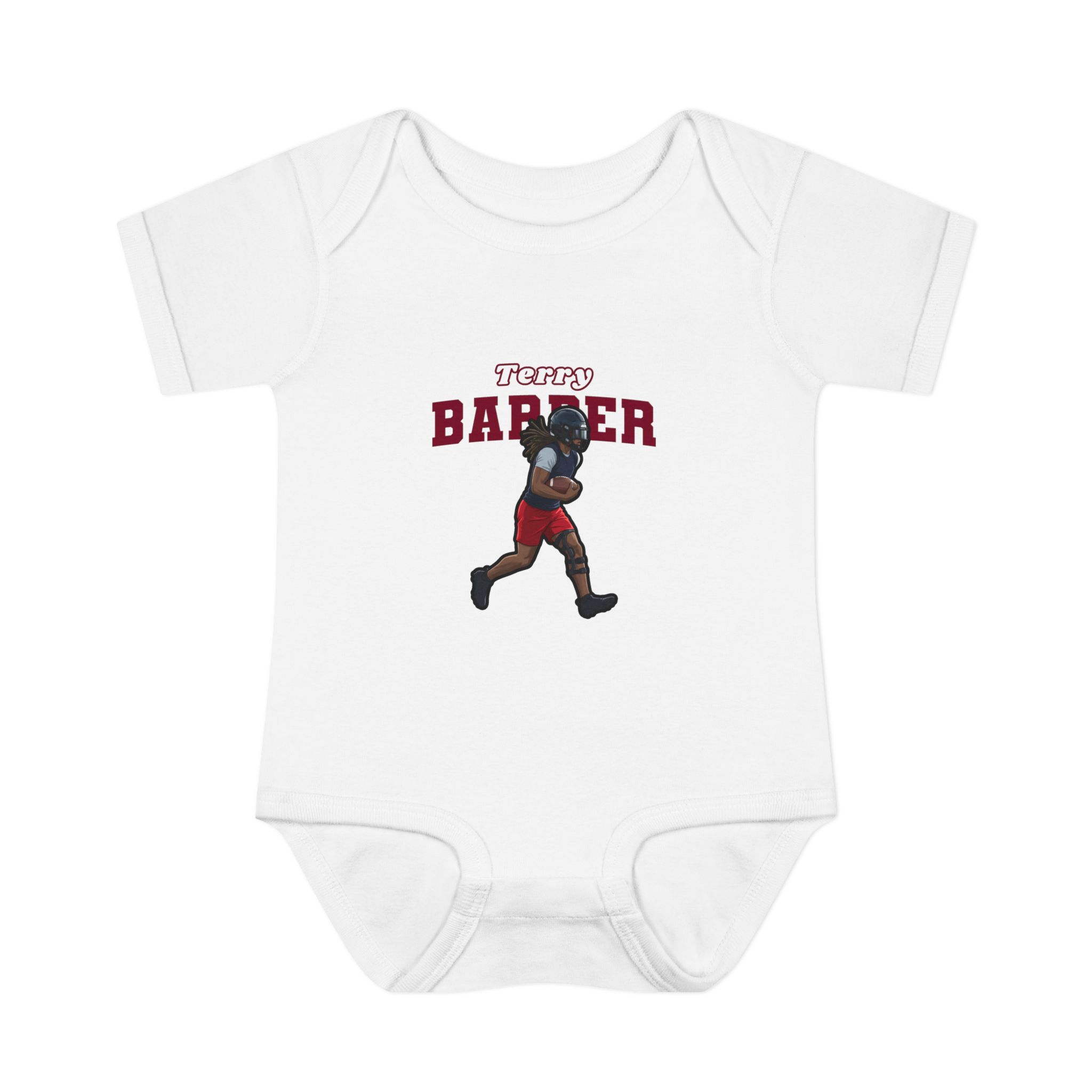 Baby Onesie — character_name_arch in White