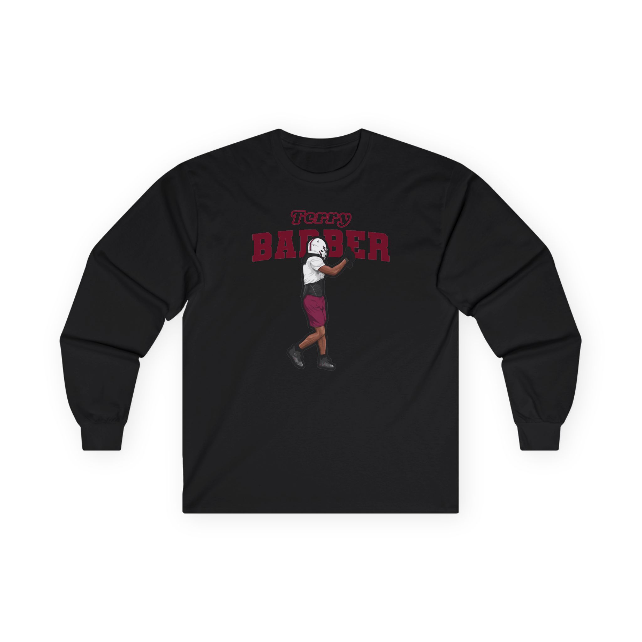 Long Sleeve Tee — character_name_arch in Black