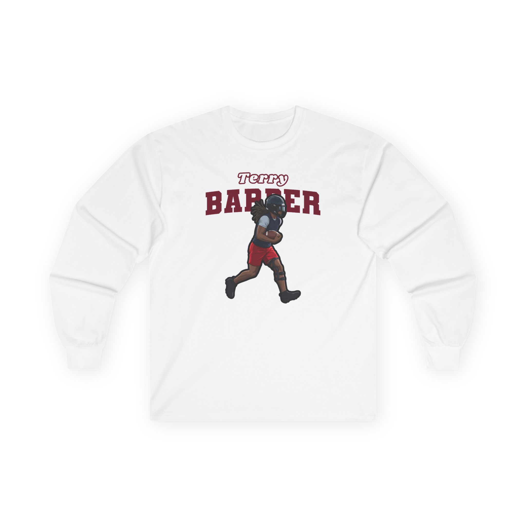 Long Sleeve Tee — character_name_arch in White