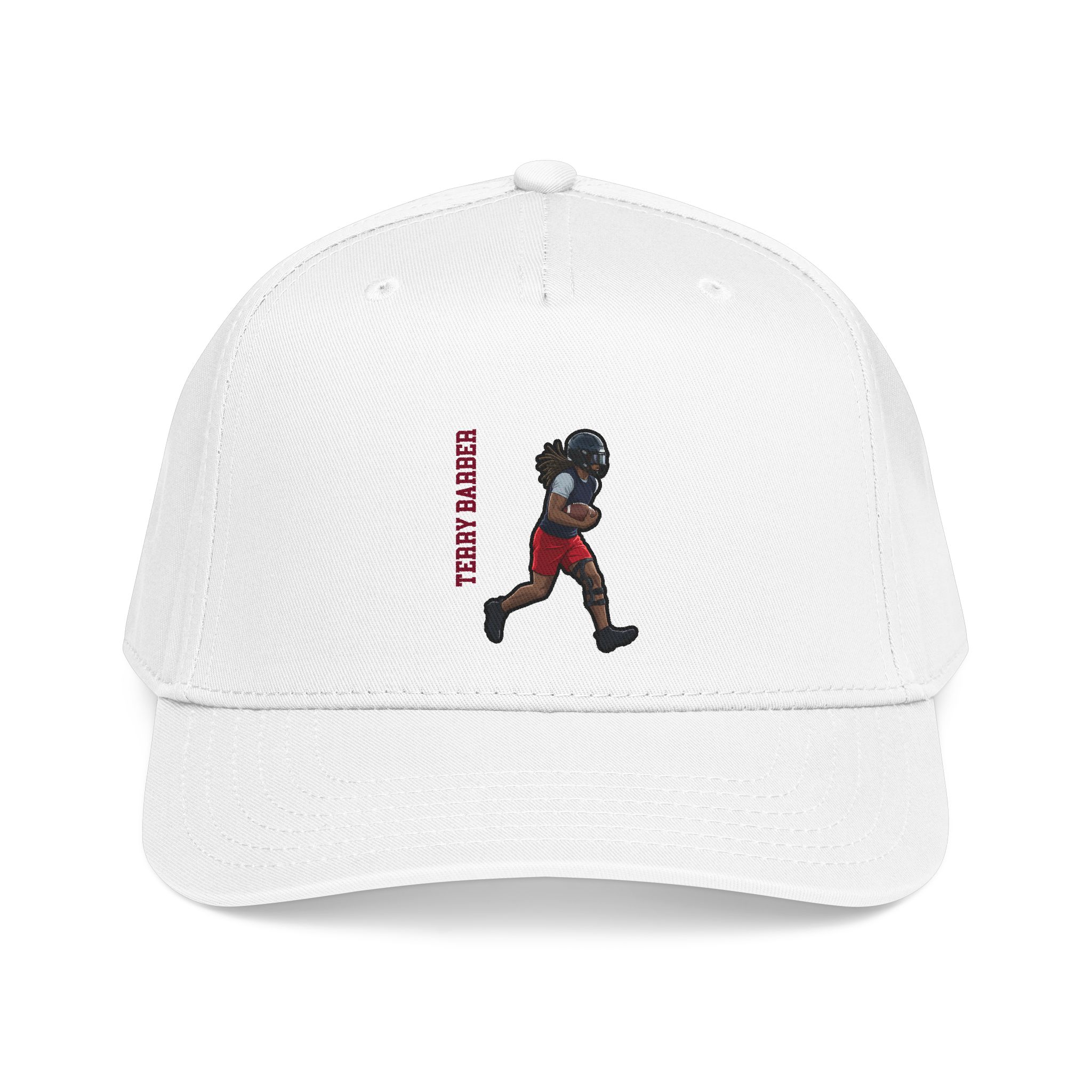Baseball Cap — character_name_vertical in White