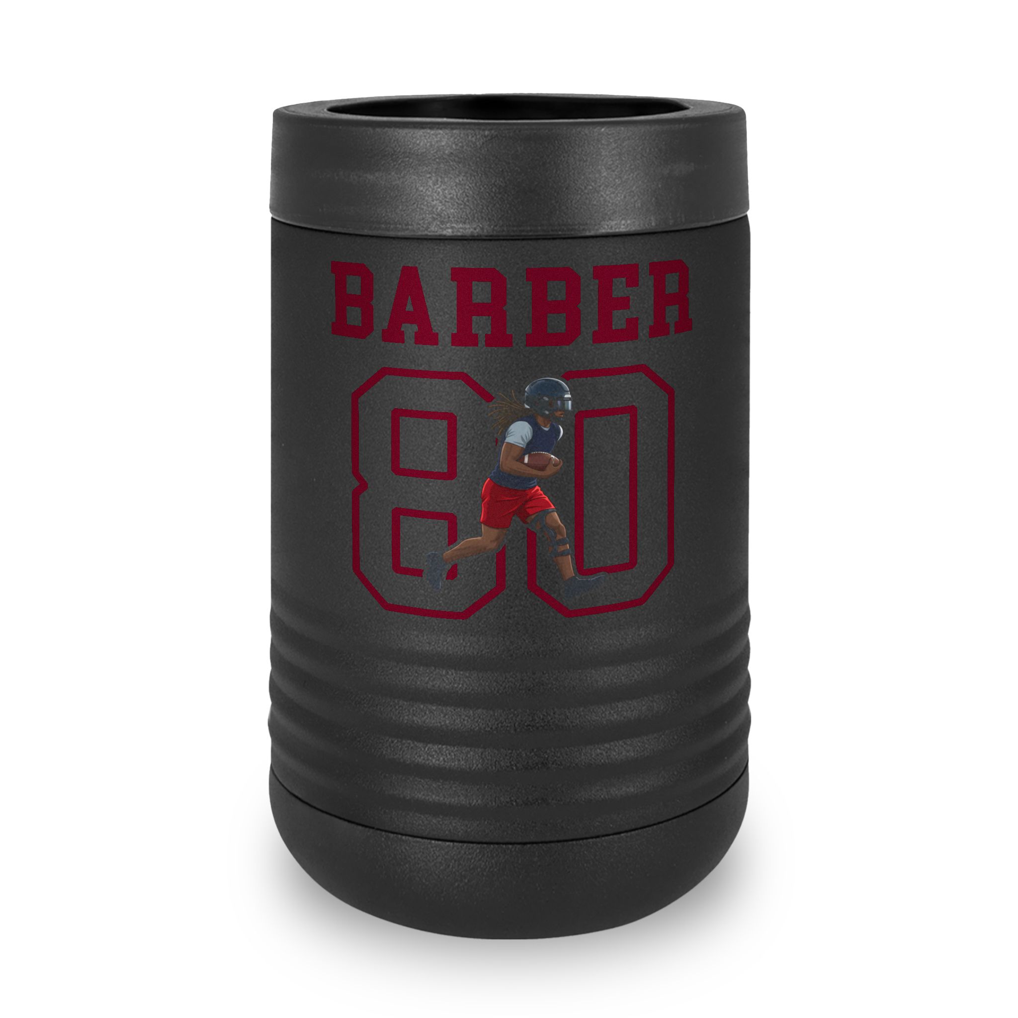 Stainless Can Cooler — character_shirsey in Black
