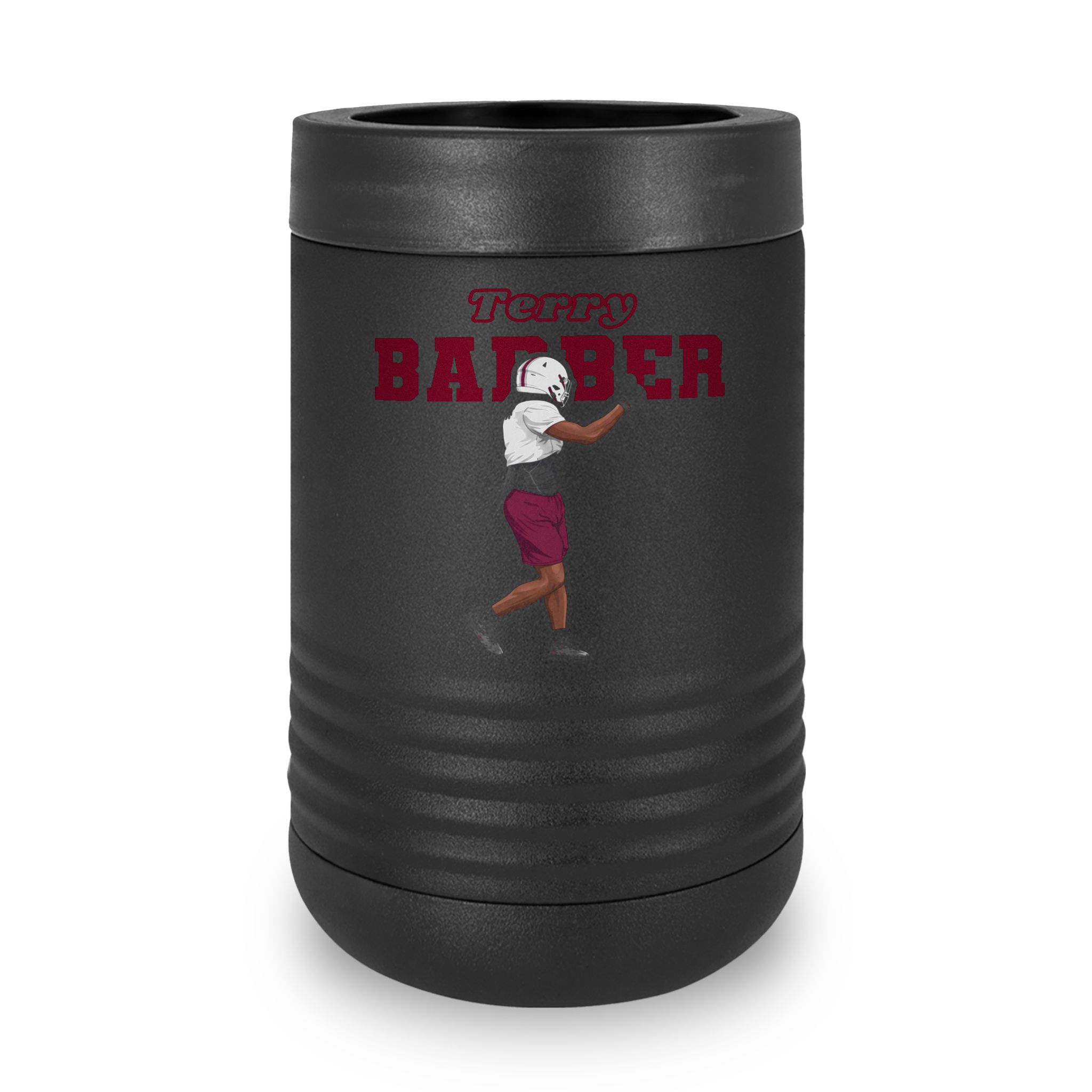 Stainless Can Cooler — character_name_arch in Black