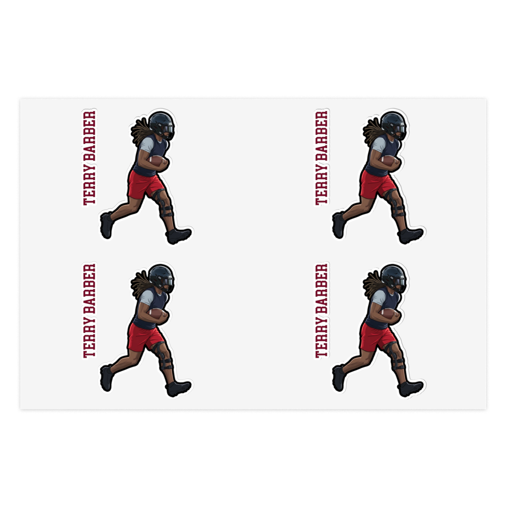 Sticker Sheet — character_name_vertical in Classic