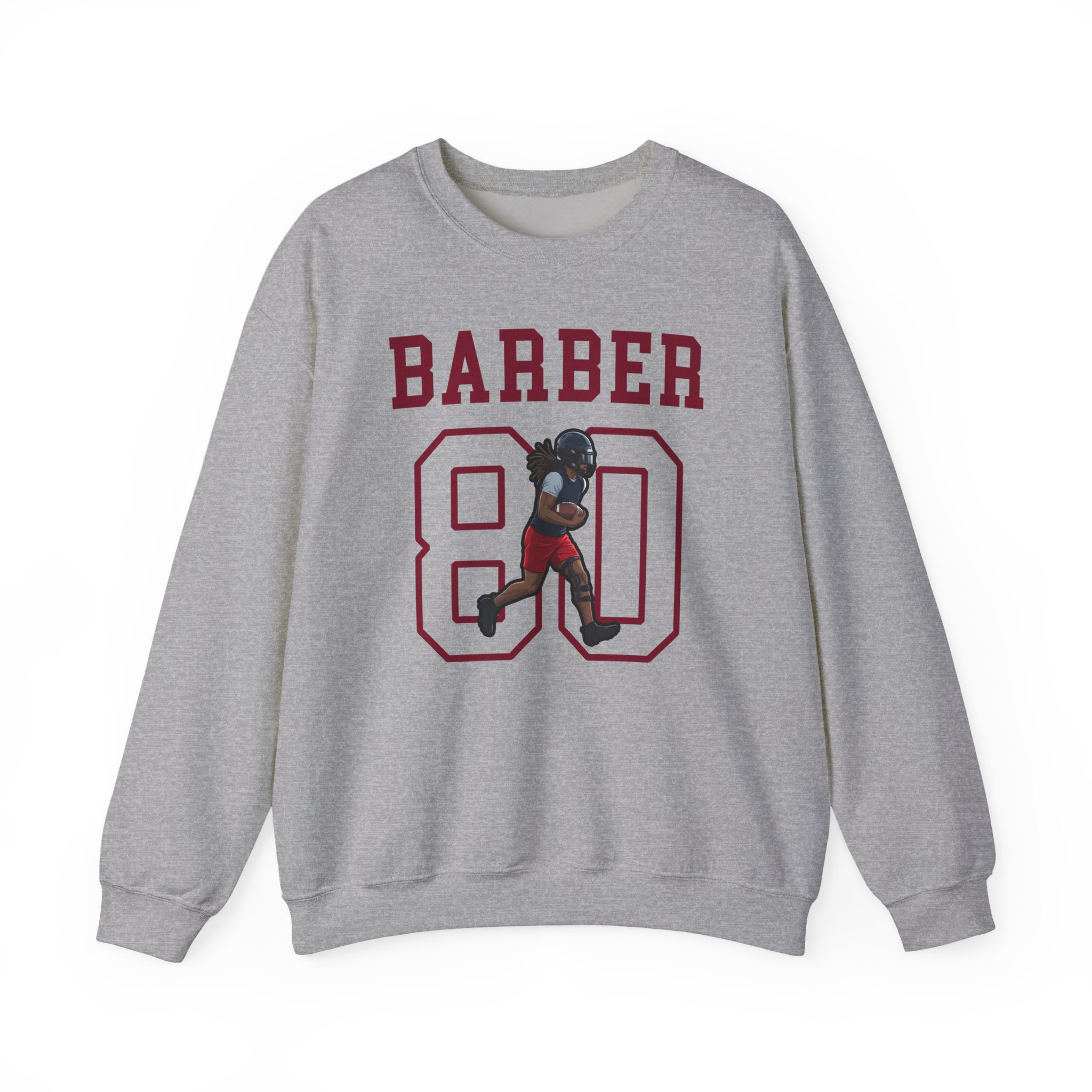 Crewneck Sweatshirt — character_shirsey in Grey