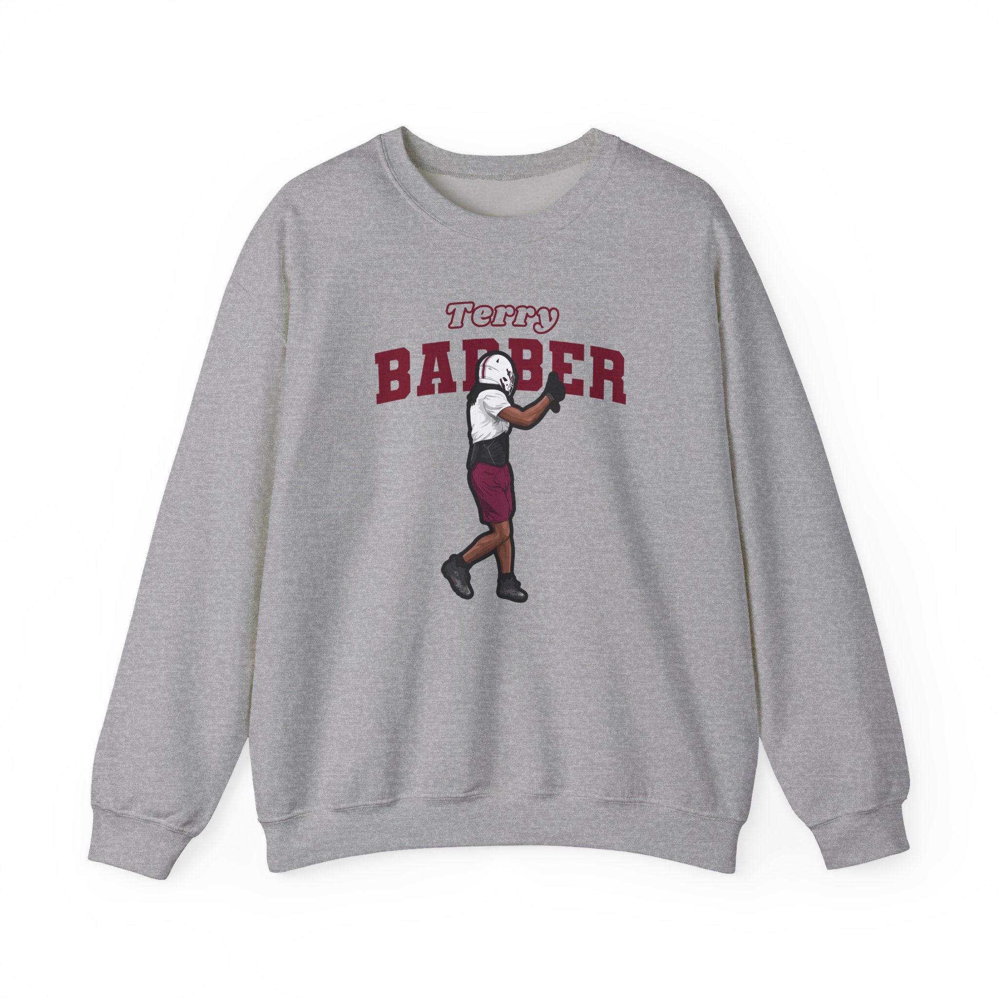 Crewneck Sweatshirt — character_name_arch in Grey